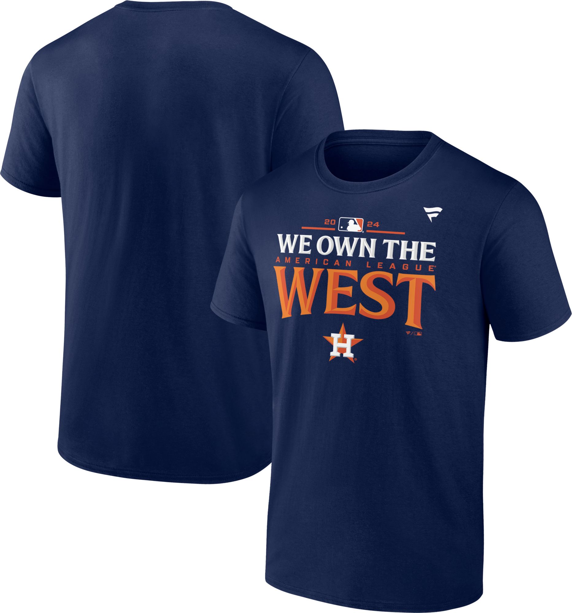 MLB Team Apparel Men's 2024 Division Champs Houston Astros Navy Locker Room T-Shirt product image