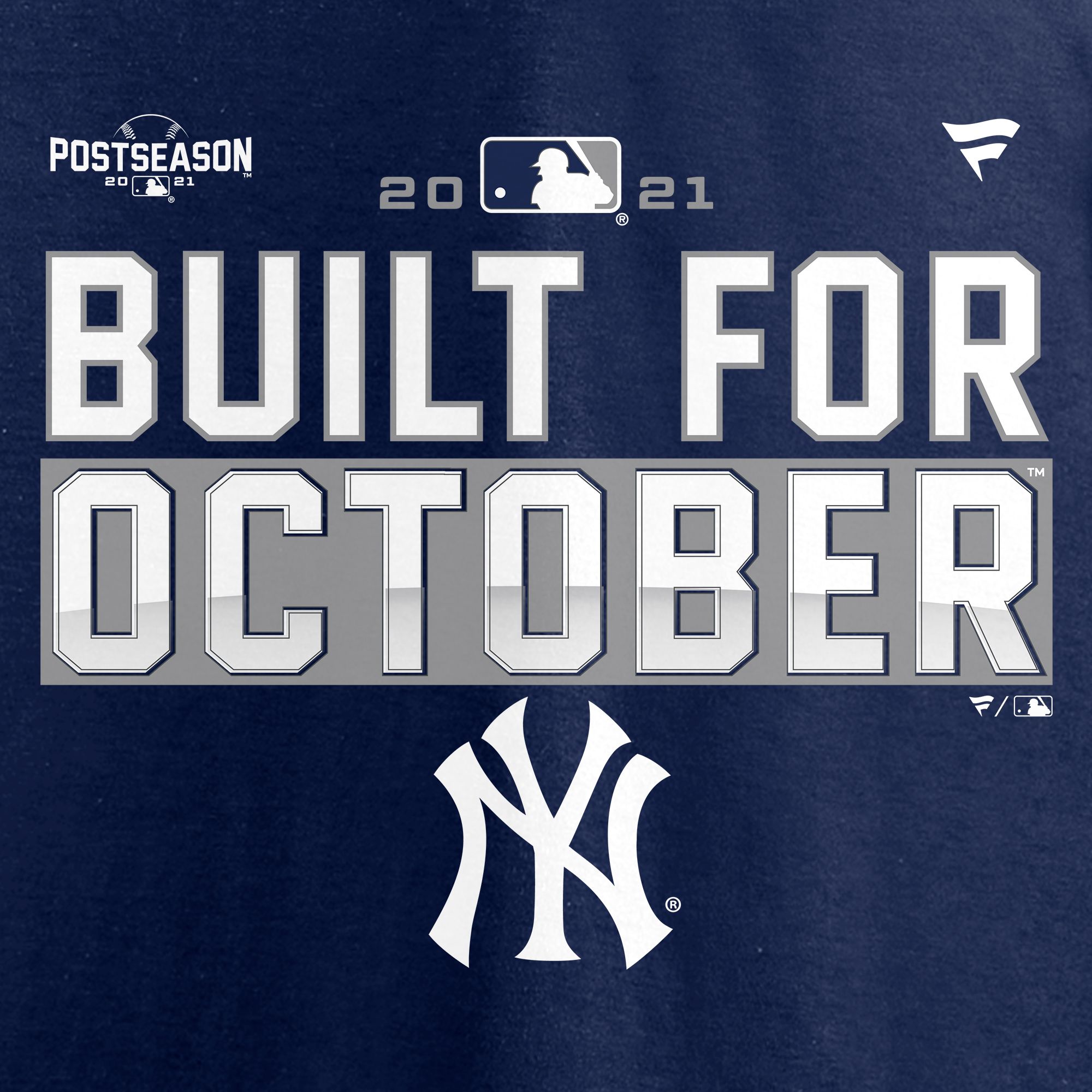 MLB Men's New York Yankees 2021 Postseason Locker Room 'Built for October' T-Shirt product image