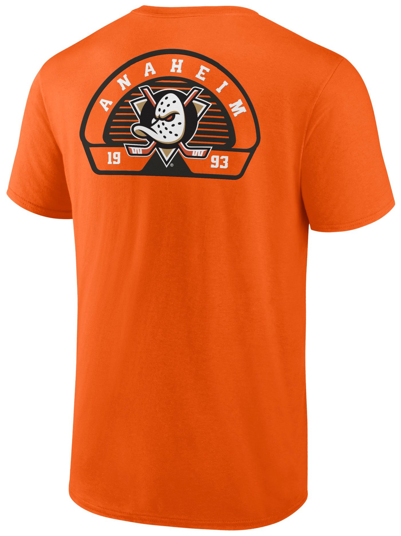 NHL Adult Anaheim Ducks Valor Orange T Shirt Dick s Sporting Goods