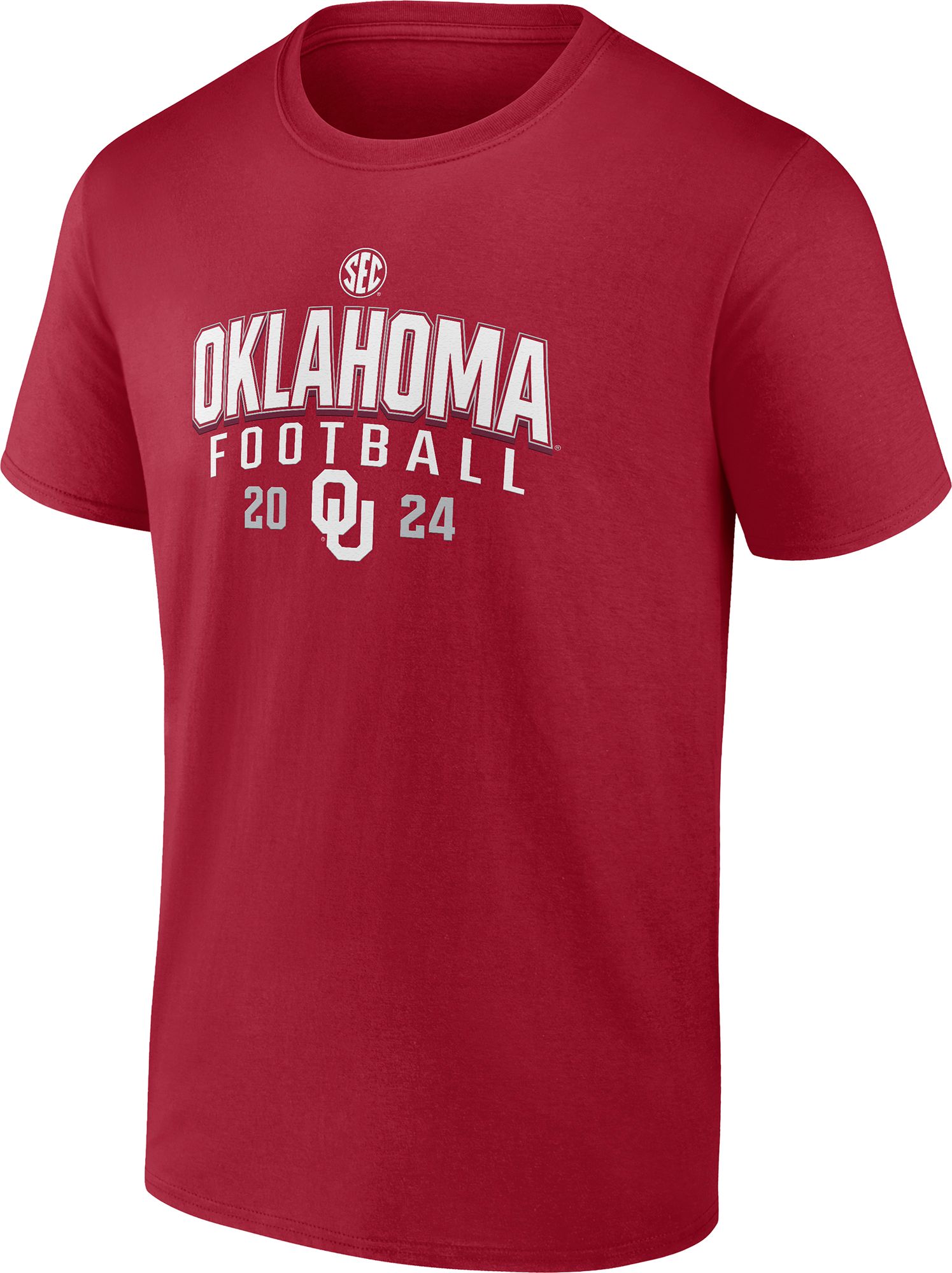 NCAA Men's Oklahoma Sooners Crimson Football Schedule T-Shirt product image