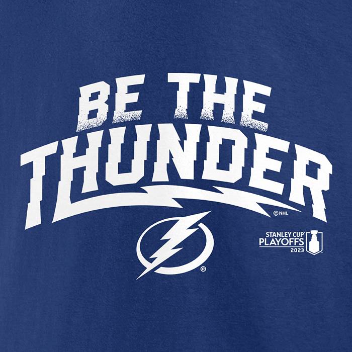 Tampa Bay Lightning Be The Thunder Hockey Team 2022 Blue T-Shirt S-3XL Gift