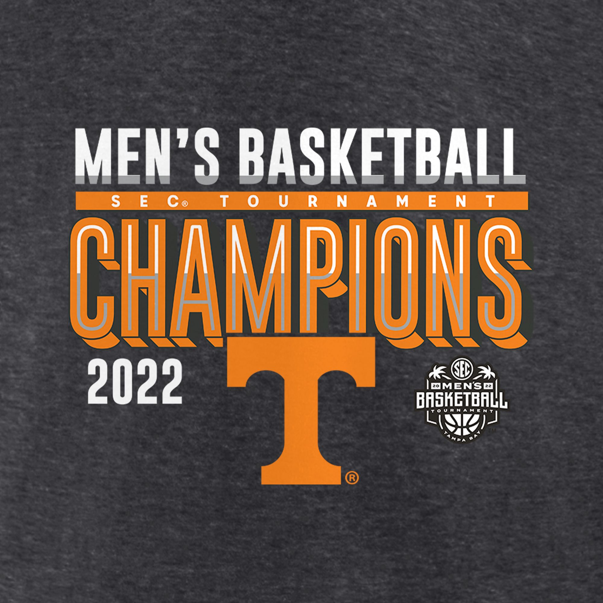 NCAA Tennessee Volunteers 2022 Men's Basketball SEC Conference Champions Locker Room T-Shirt product image