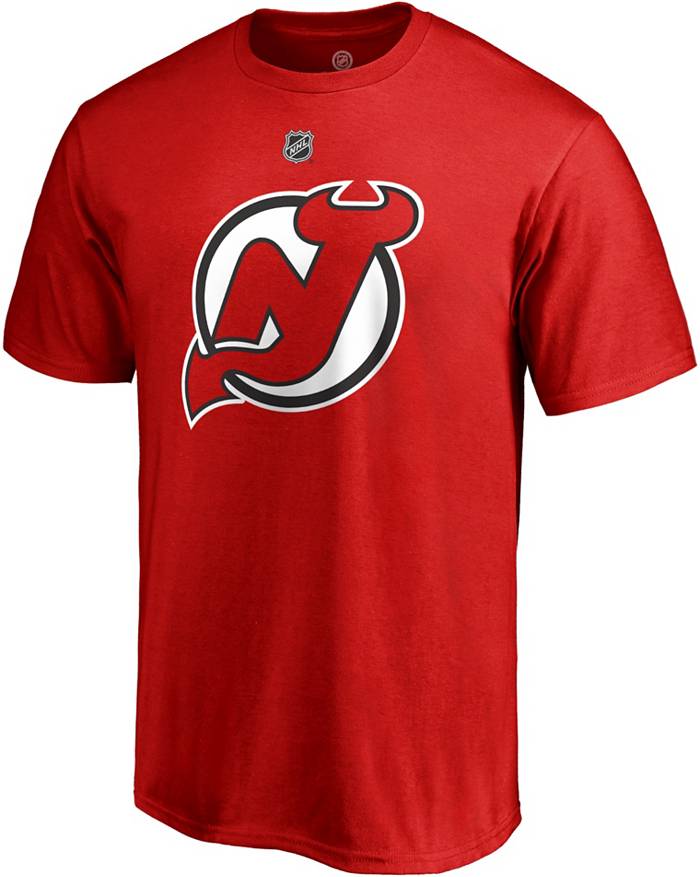 Youth Fanatics Branded Nico Hischier Black New Jersey Devils Name & Number  T-Shirt