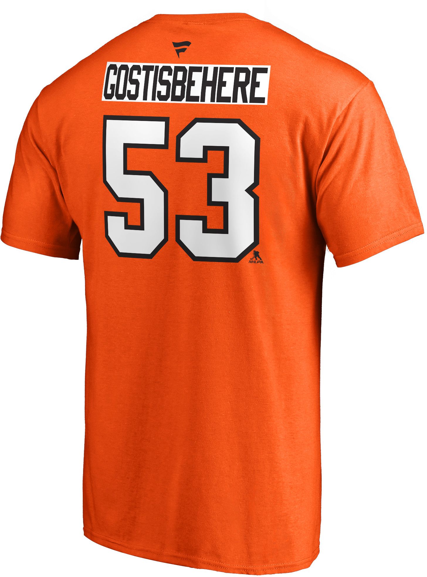 NHL Men's Philadelphia Flyers Shayne Gostisbehere #53 Orange Player T-Shirt product image