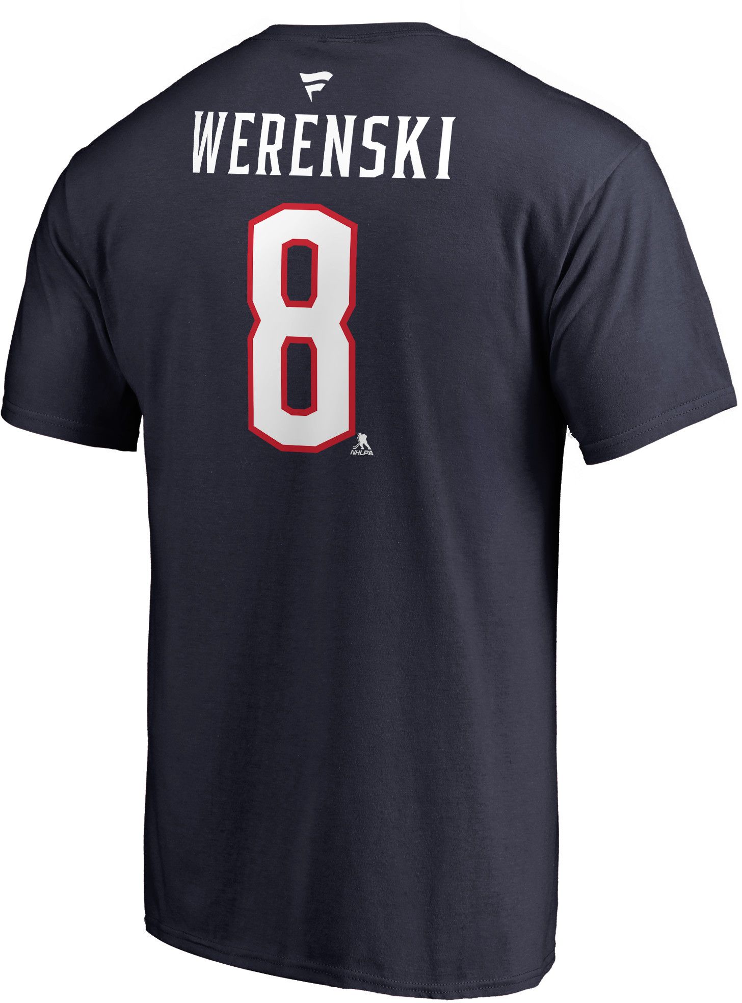 NHL Men's Columbus Blue Jackets Zach Werenski #8 Navy Player T-Shirt product image