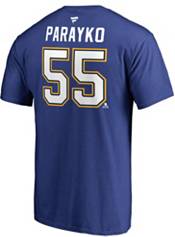 Fanatics NHL Men's St. Louis Blues Colton Parayko #55 Royal Player T-Shirt - L (Large)