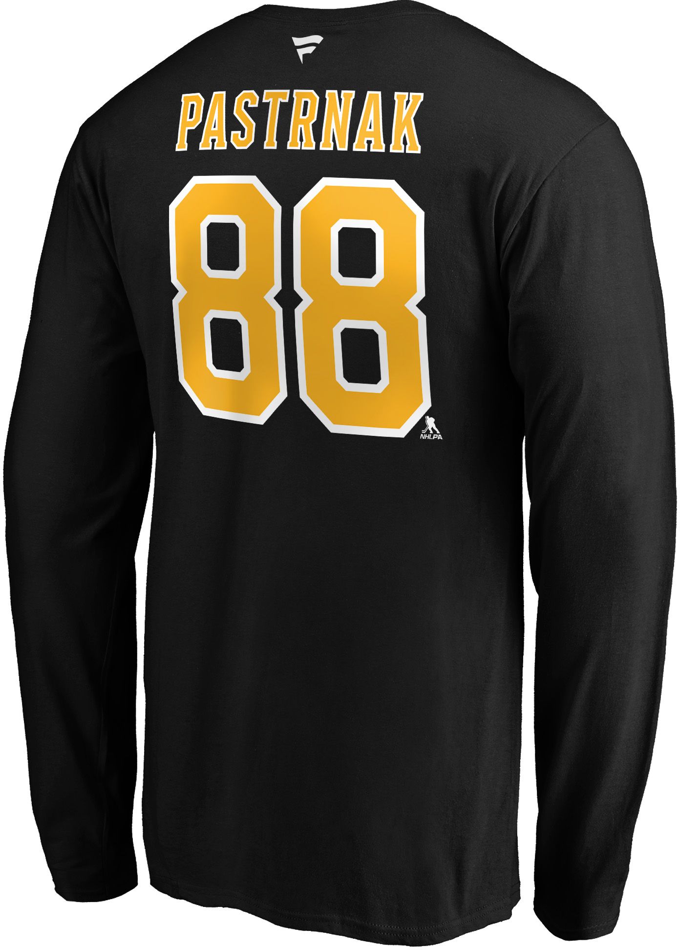 NHL Men's Boston Bruins David Pastrnak #88 Black Long Sleeve Player Shirt product image
