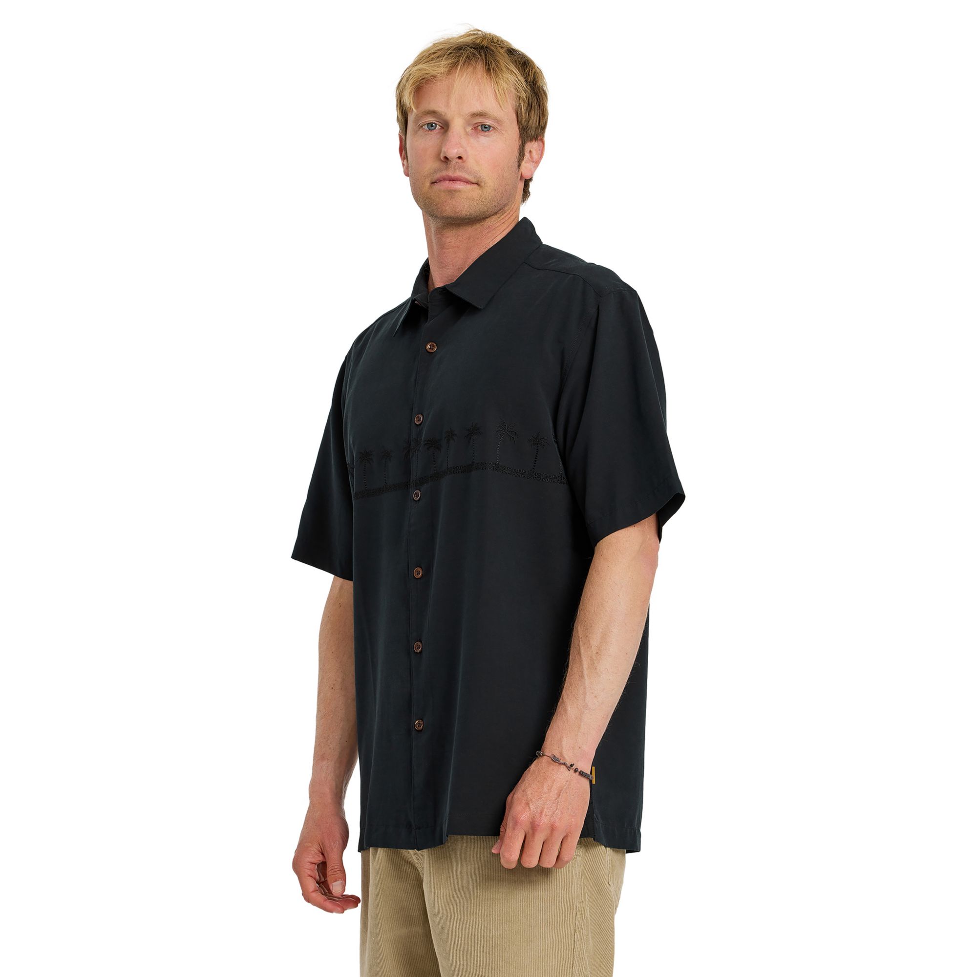Quiksilver Men's Waterman Tahiti Palms Woven Short Sleeve Shirt product image