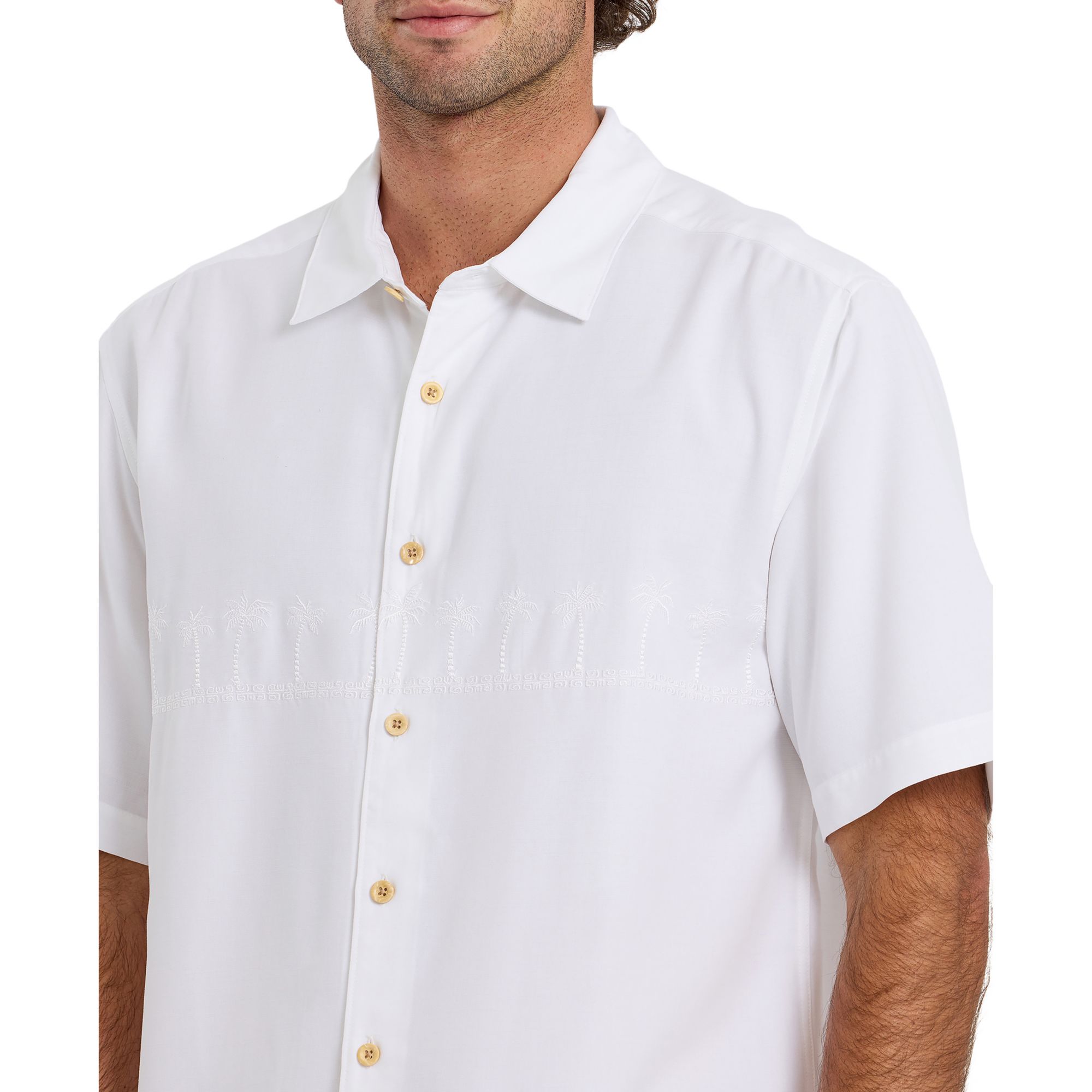 Quiksilver Men's Waterman Tahiti Palms Woven Short Sleeve Shirt product image