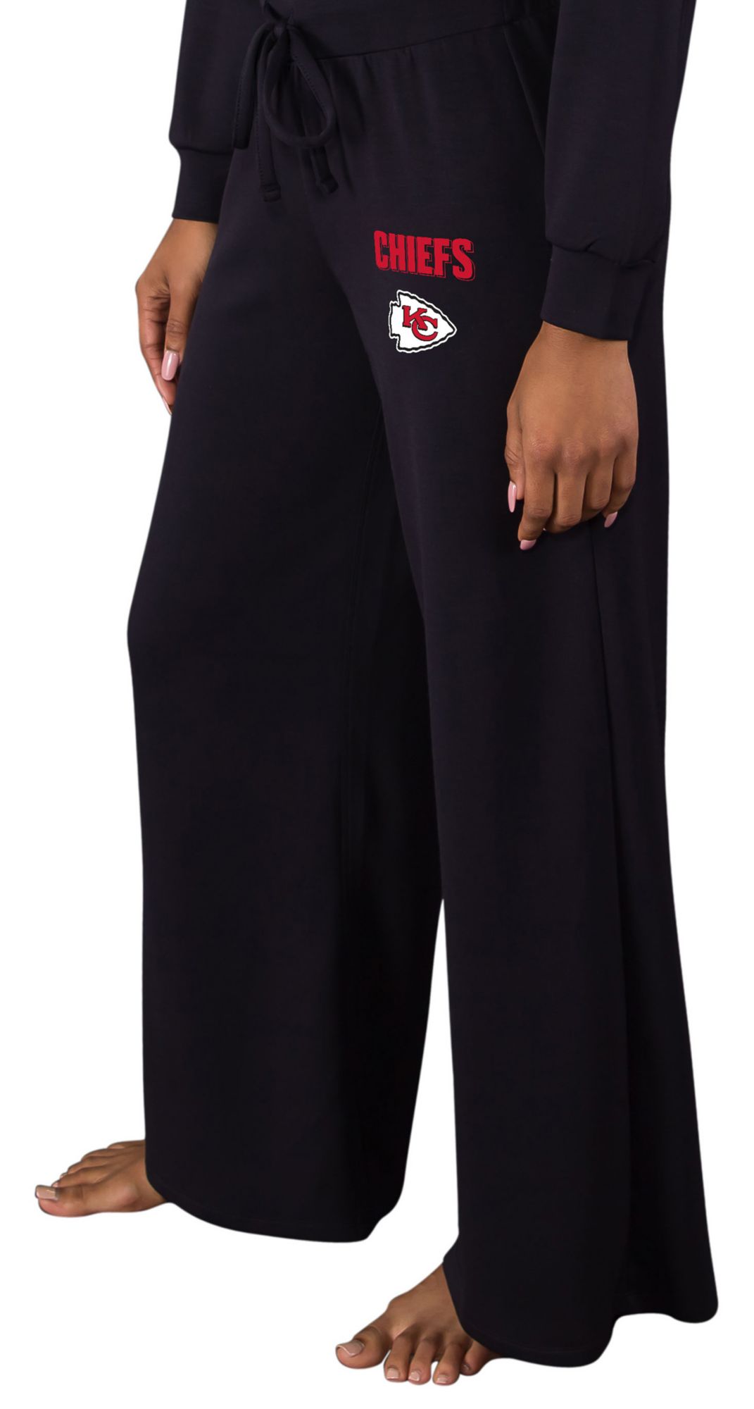 Concepts Sport Women's Kansas City Chiefs Black Darby Wideleg Pant product image