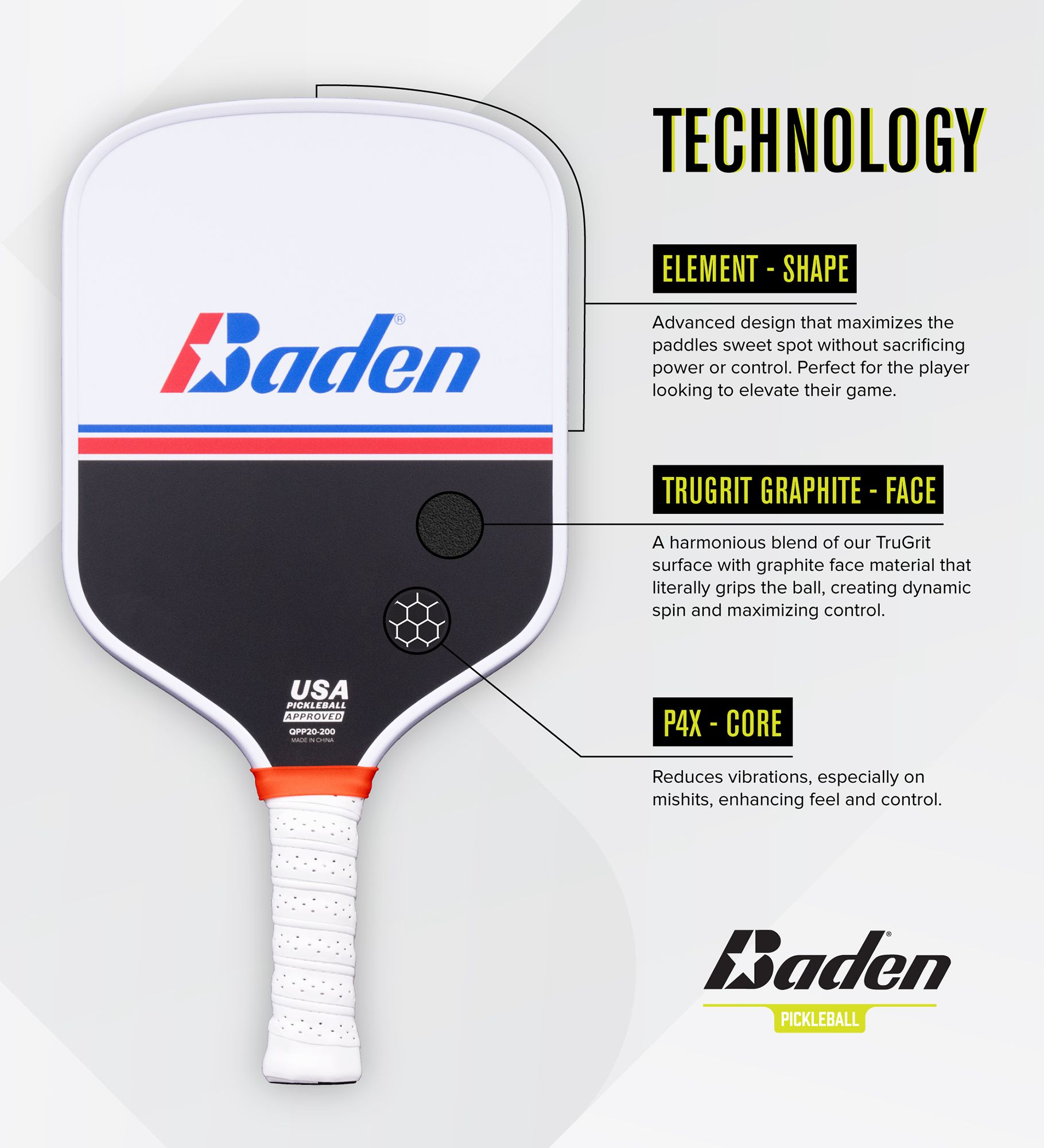 Baden Battle Point Pickleball Paddle product image
