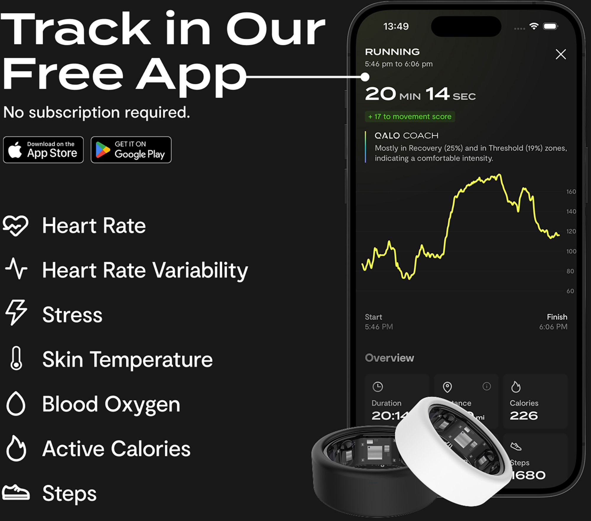 QALO QRNT Original Smart Ring product image