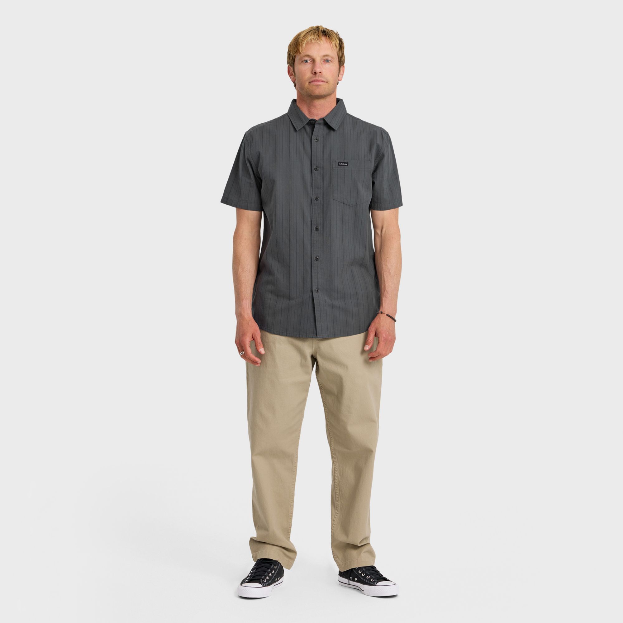 Quiksilver Men's Dobby Stripe Classic Short Sleeve Top product image