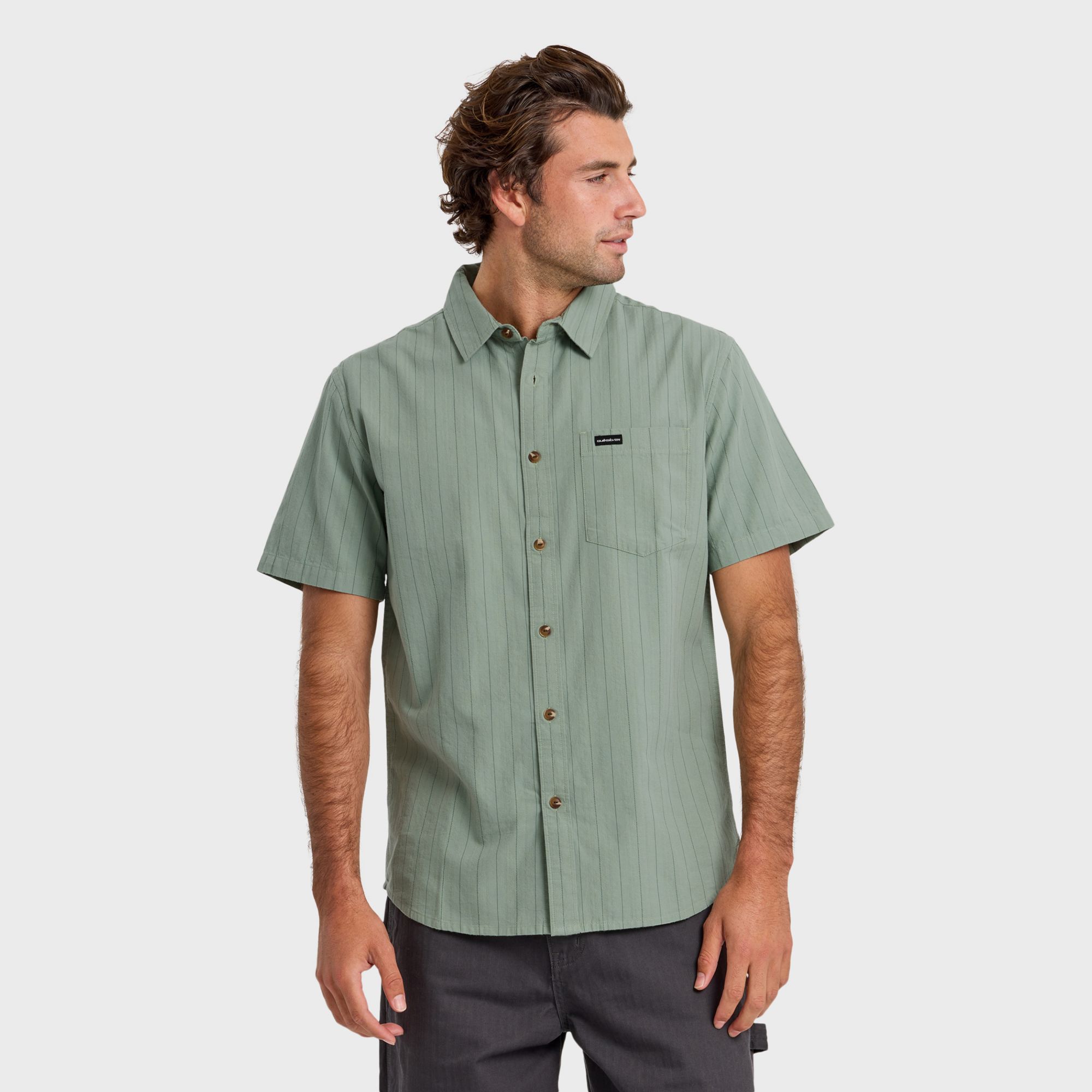 Quiksilver Men's Dobby Stripe Classic Short Sleeve Top product image