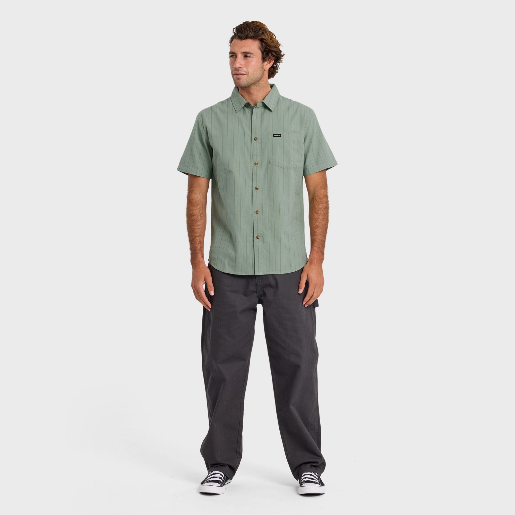 Quiksilver Men's Dobby Stripe Classic Short Sleeve Top product image