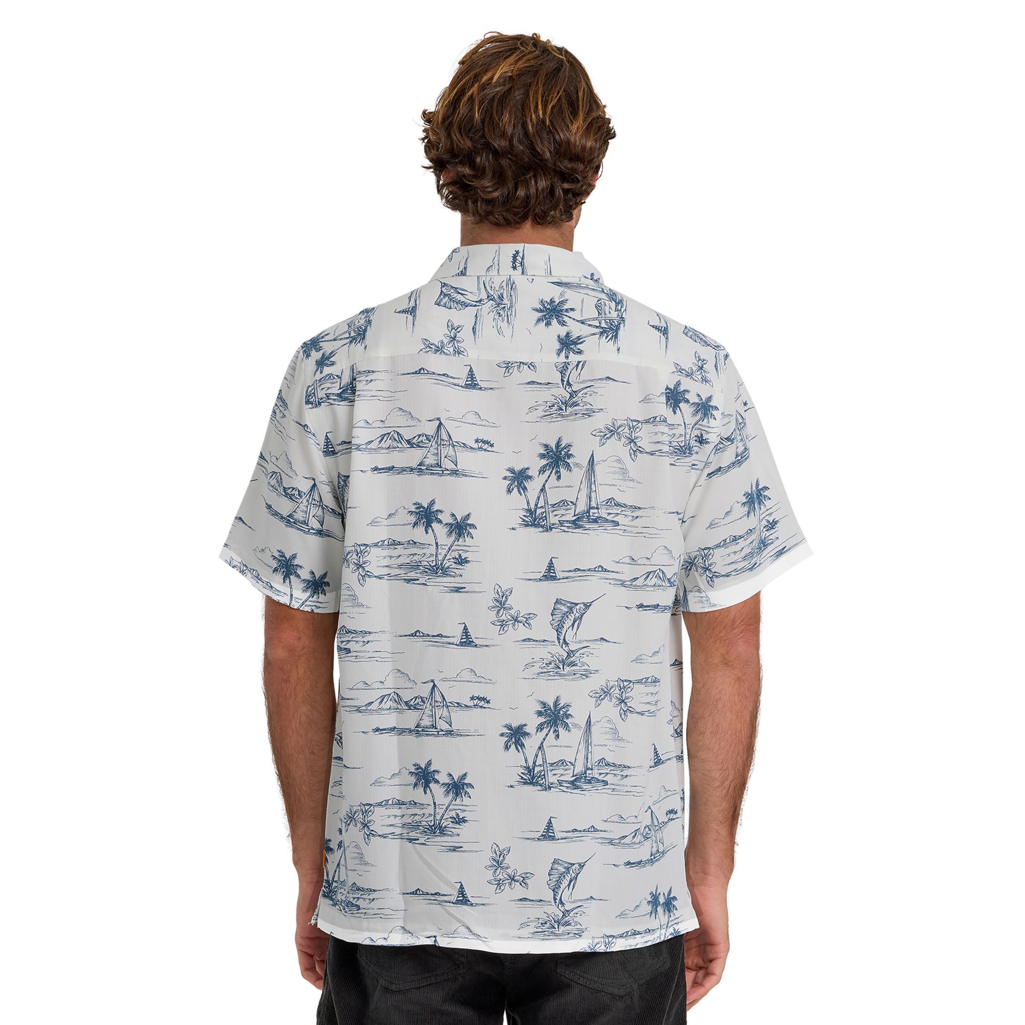 Quiksilver Men's Waterman Sail Away Woven Short Sleeve Shirt product image