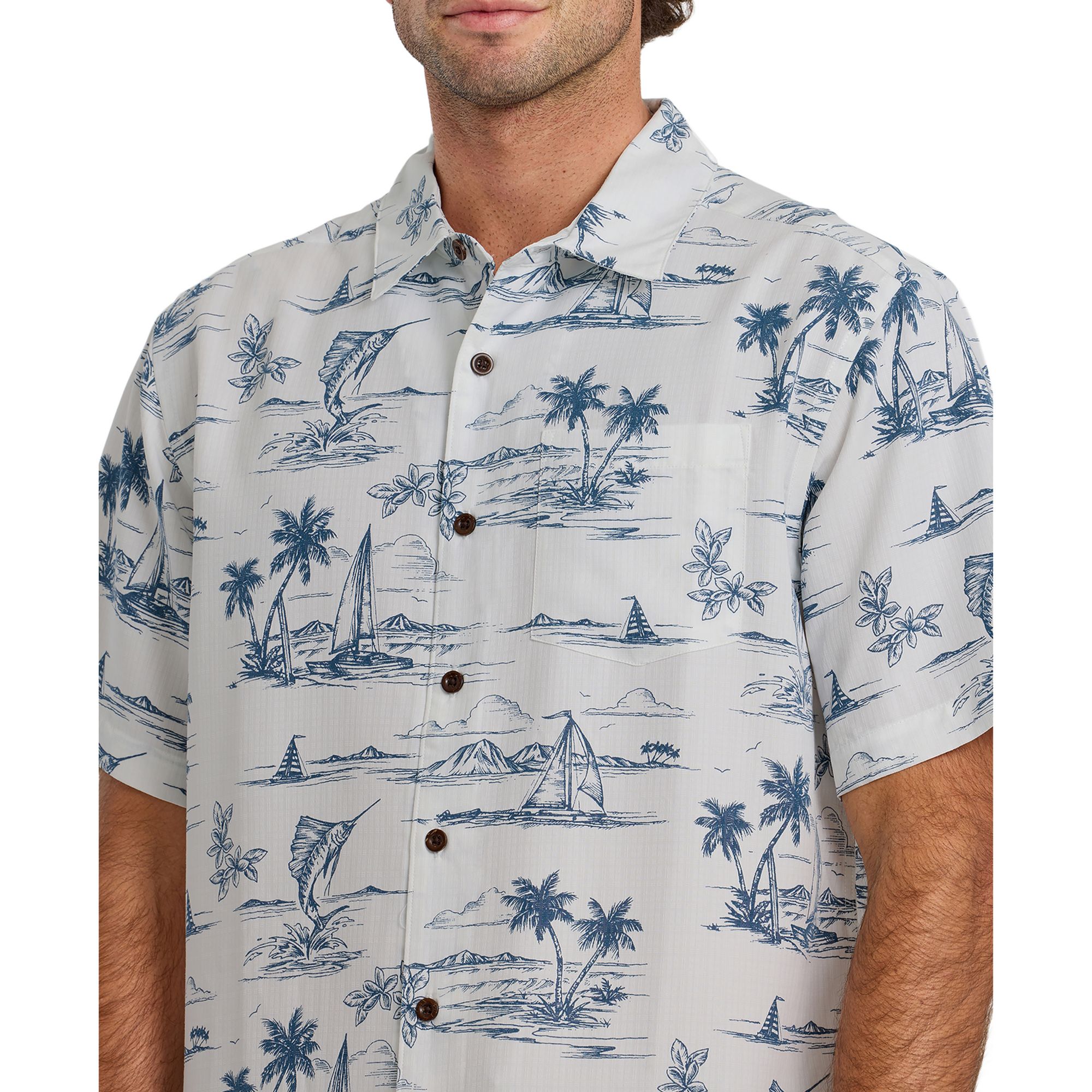 Quiksilver Men's Waterman Sail Away Woven Short Sleeve Shirt product image