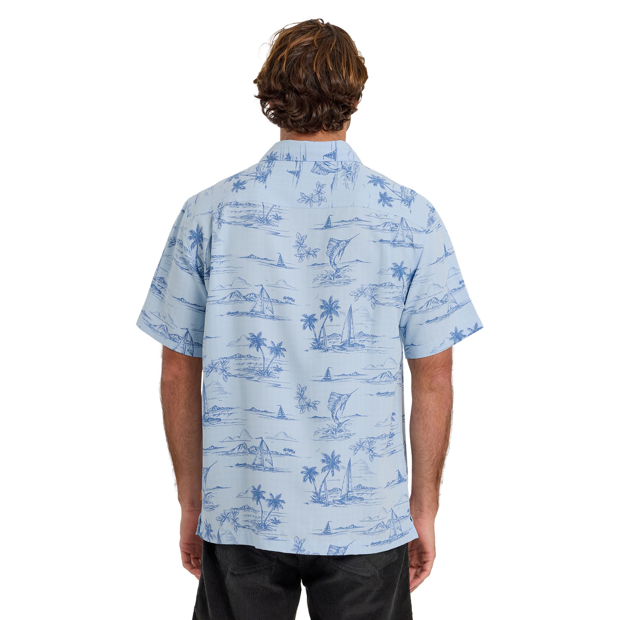 Quiksilver Men's Waterman Sail Away Woven Short Sleeve Shirt product image