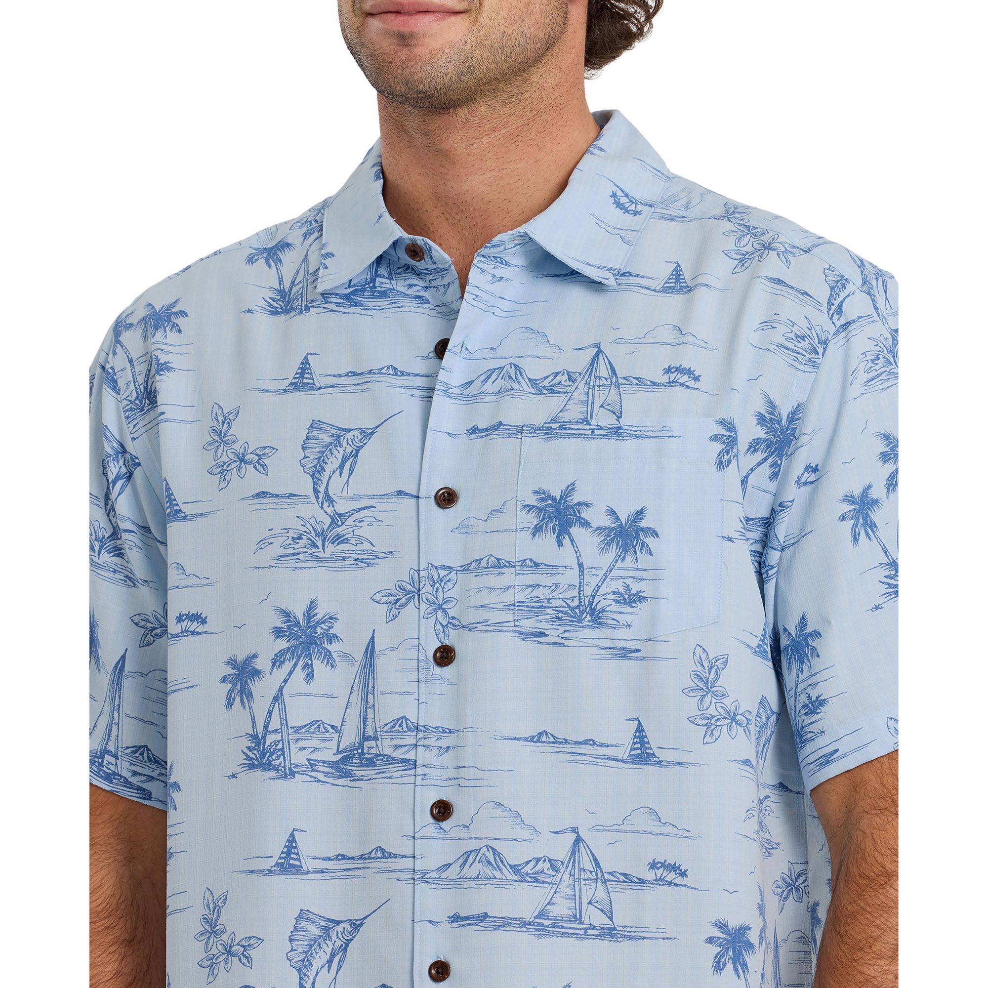 Quiksilver Men's Waterman Sail Away Woven Short Sleeve Shirt product image