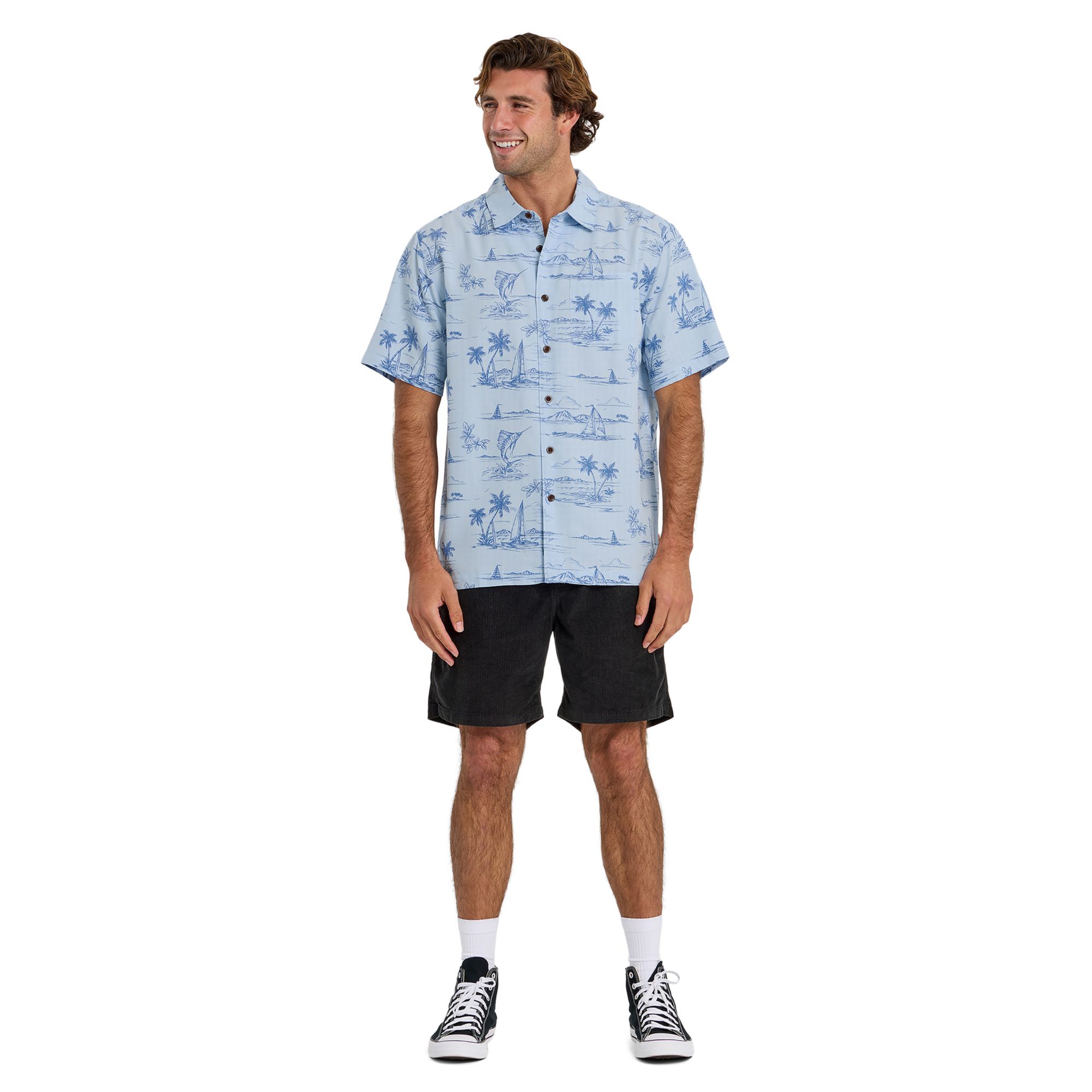 Quiksilver Men's Waterman Sail Away Woven Short Sleeve Shirt product image