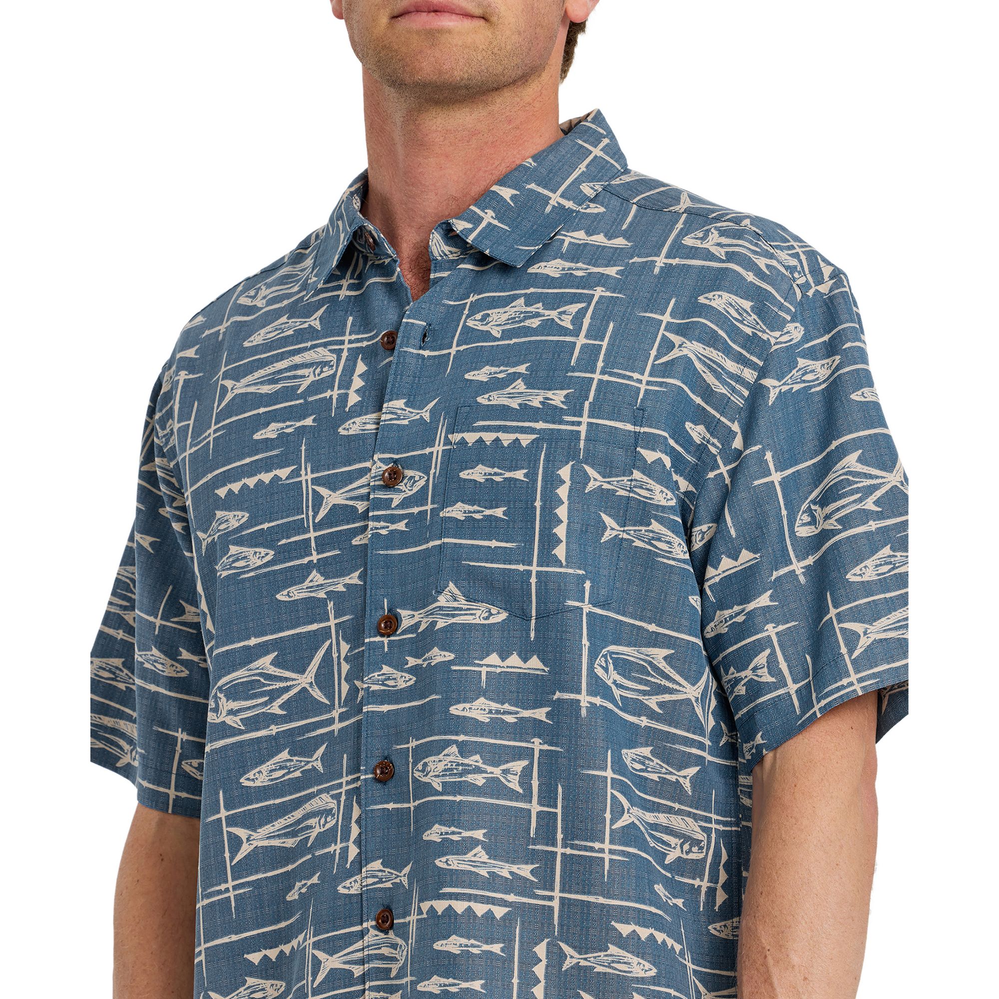 Quiksilver Men's Waterman Topanga Woven Short Sleeve Shirt product image
