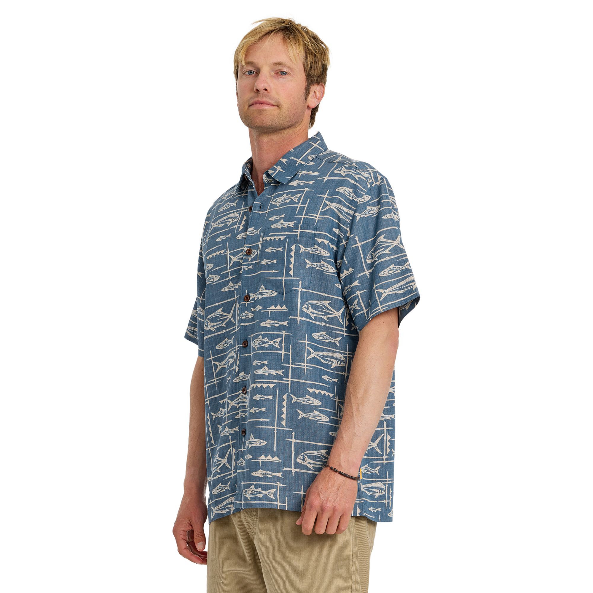 Quiksilver Men's Waterman Topanga Woven Short Sleeve Shirt product image
