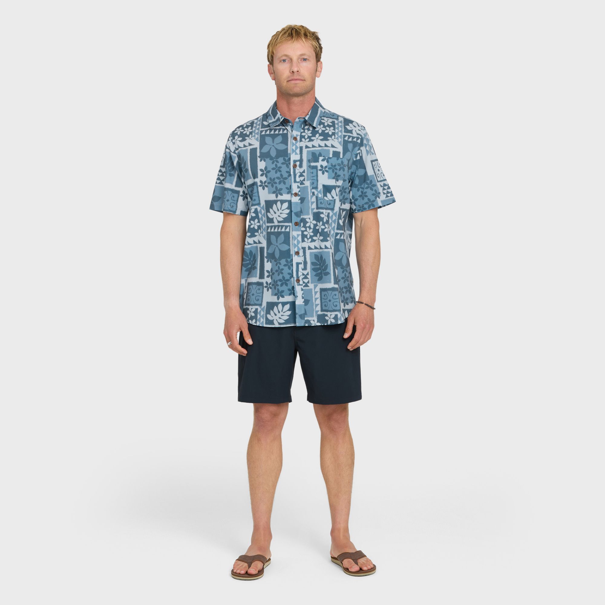 Quiksilver Men's Waterman Sandy Cove Short Sleeve Woven Shirt product image