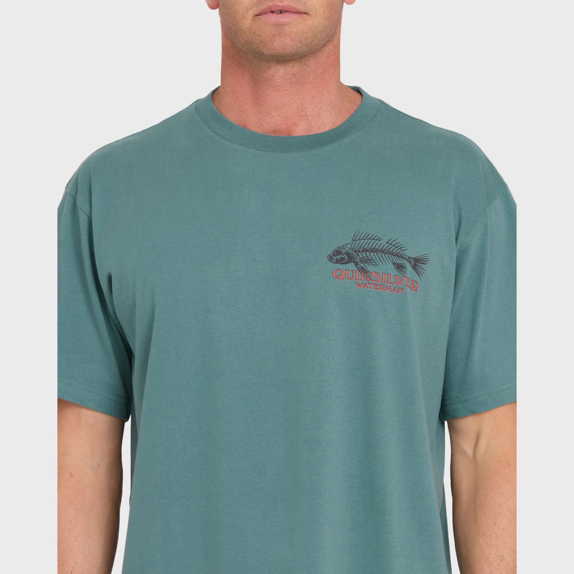 Quiksilver Men's Waterman Fish Bones Cotton T-Shirt product image