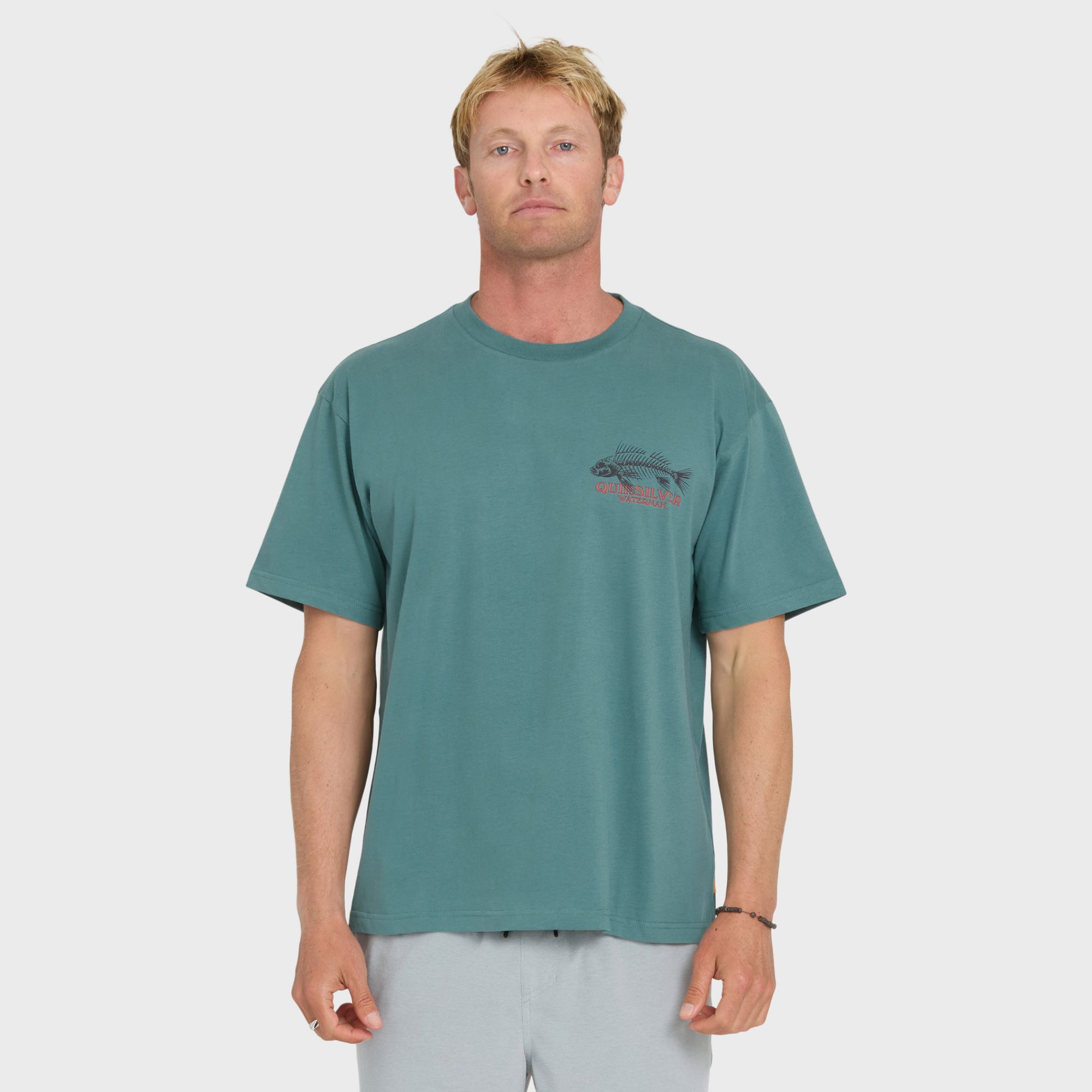 Quiksilver Men's Waterman Fish Bones Cotton T-Shirt product image