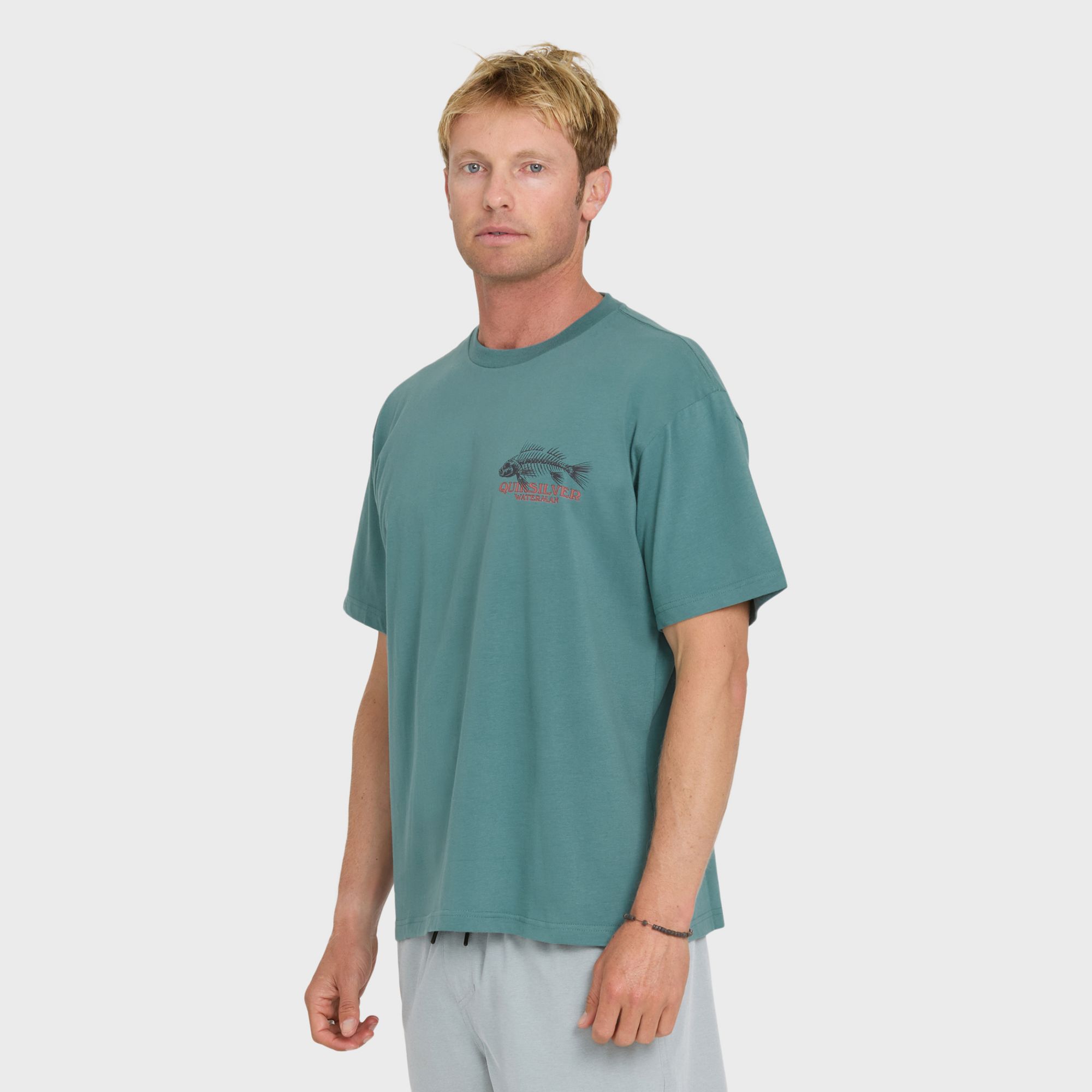 Quiksilver Men's Waterman Fish Bones Cotton T-Shirt product image