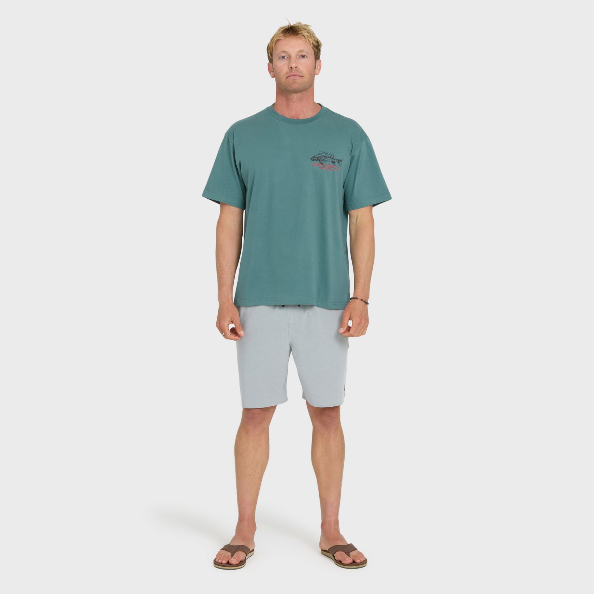 Quiksilver Men's Waterman Fish Bones Cotton T-Shirt product image