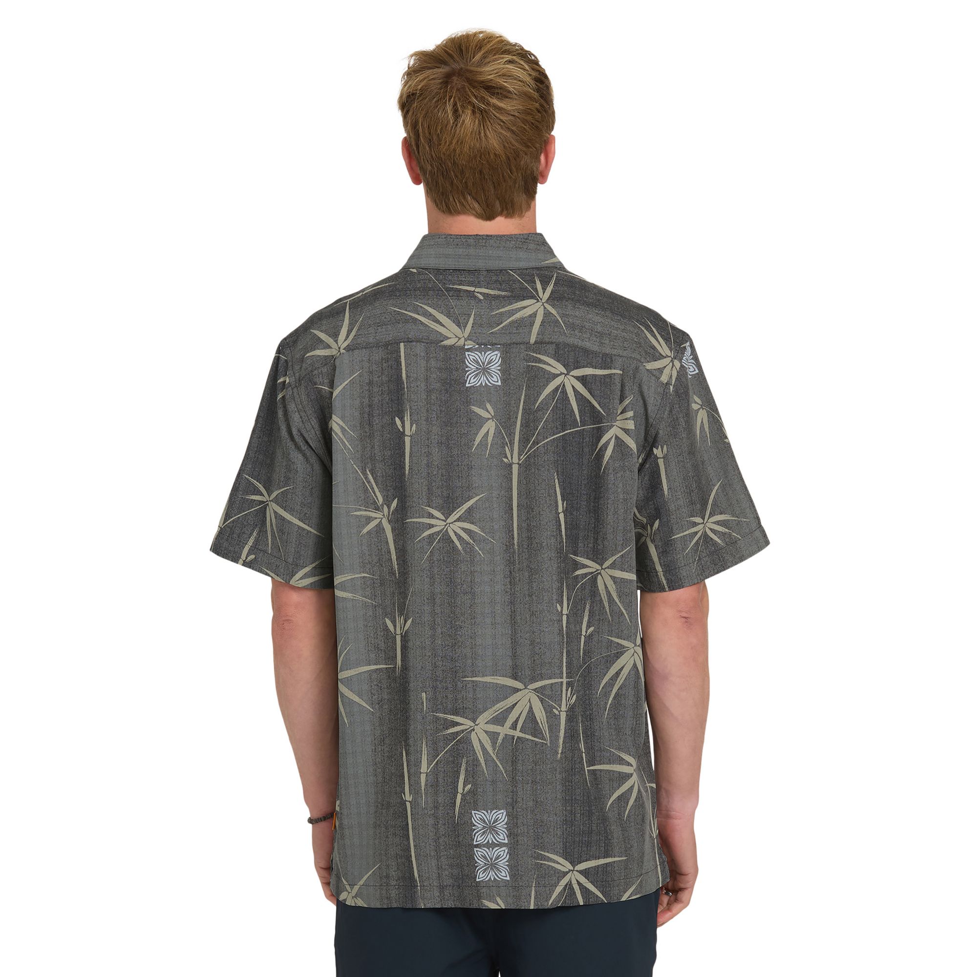 Quiksilver Men's Waterman Bamboo Bay Woven Short Sleeve Shirt product image