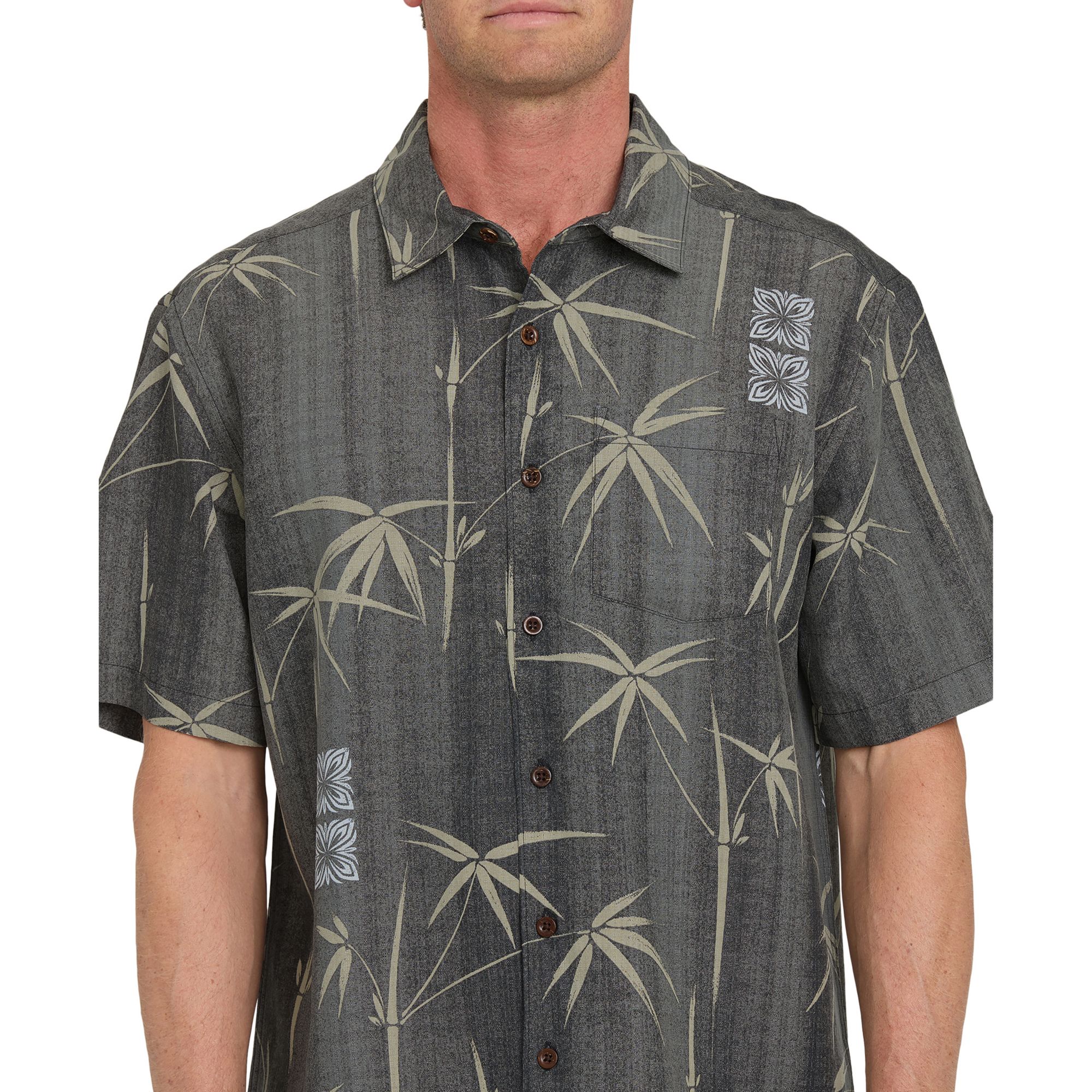 Quiksilver Men's Waterman Bamboo Bay Woven Short Sleeve Shirt product image