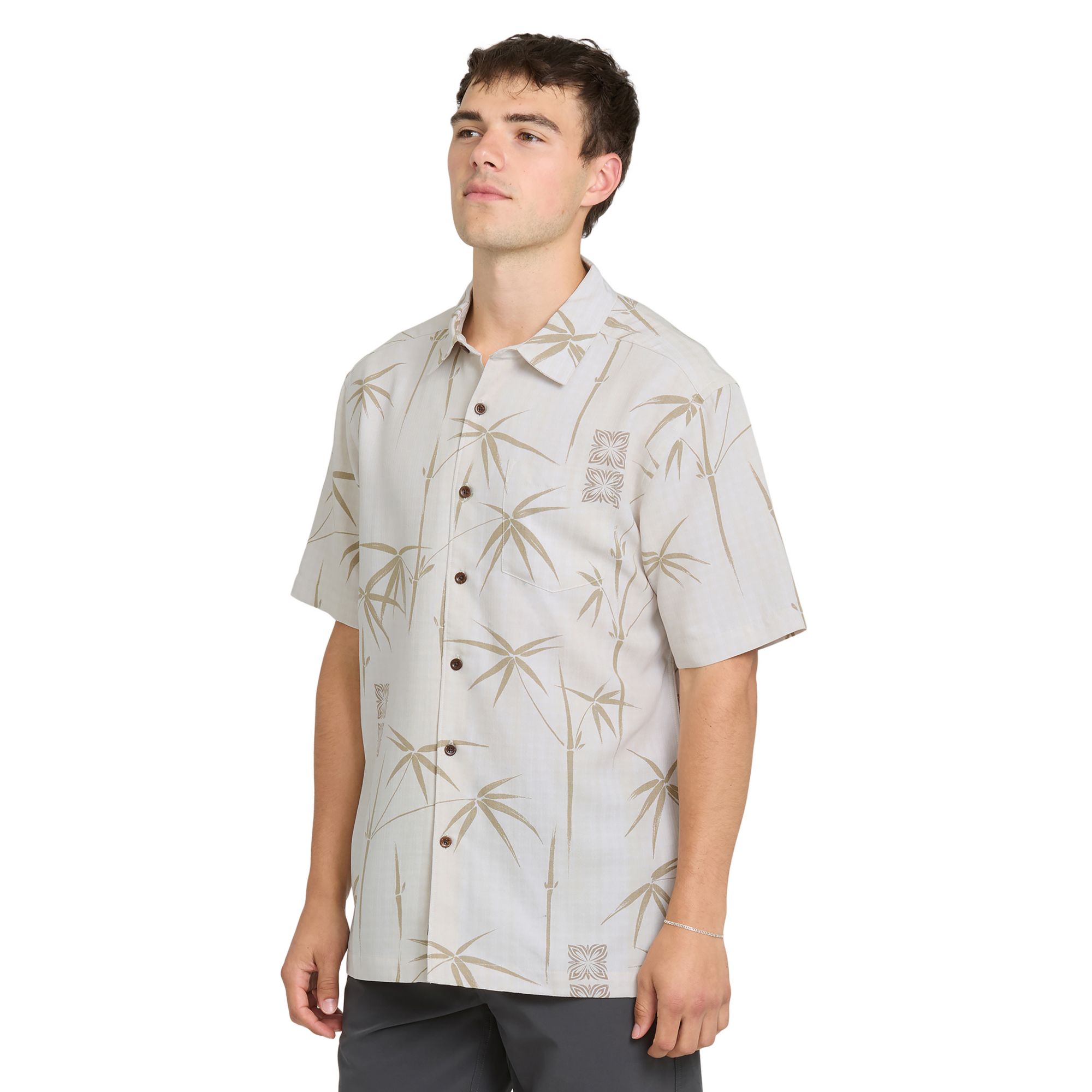 Quiksilver Men's Waterman Bamboo Bay Woven Short Sleeve Shirt product image