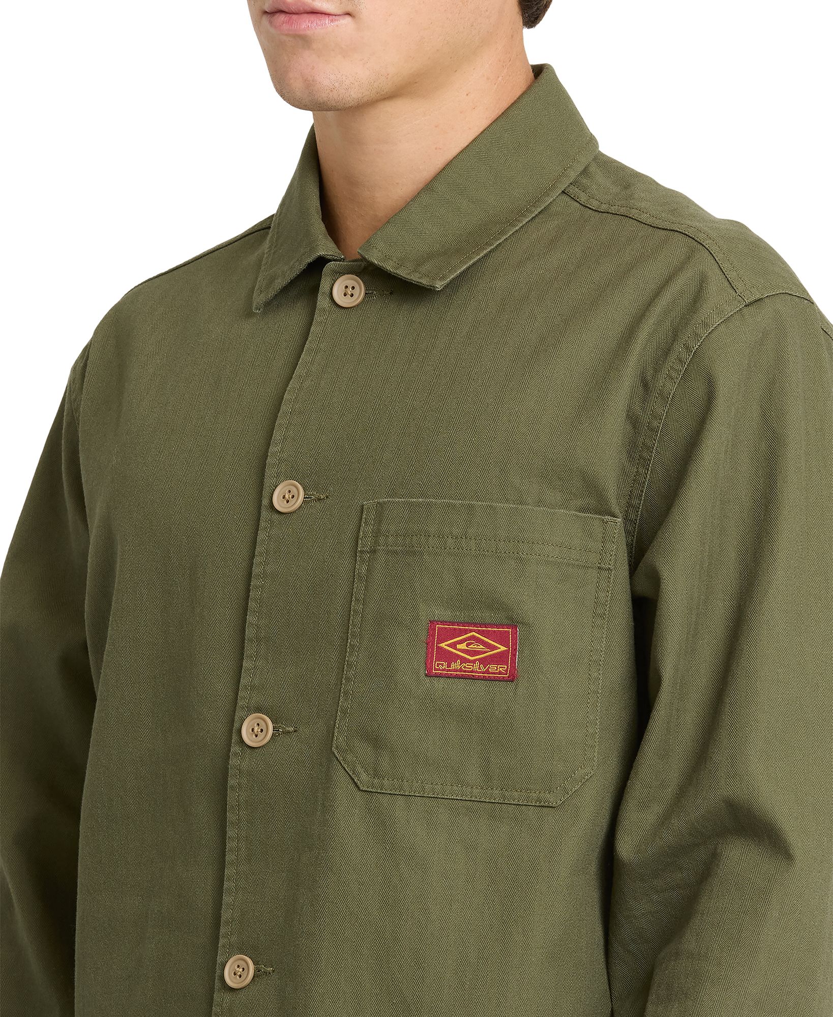 Quiksilver Men's Herringbone Long Sleeve Woven Overshirt product image