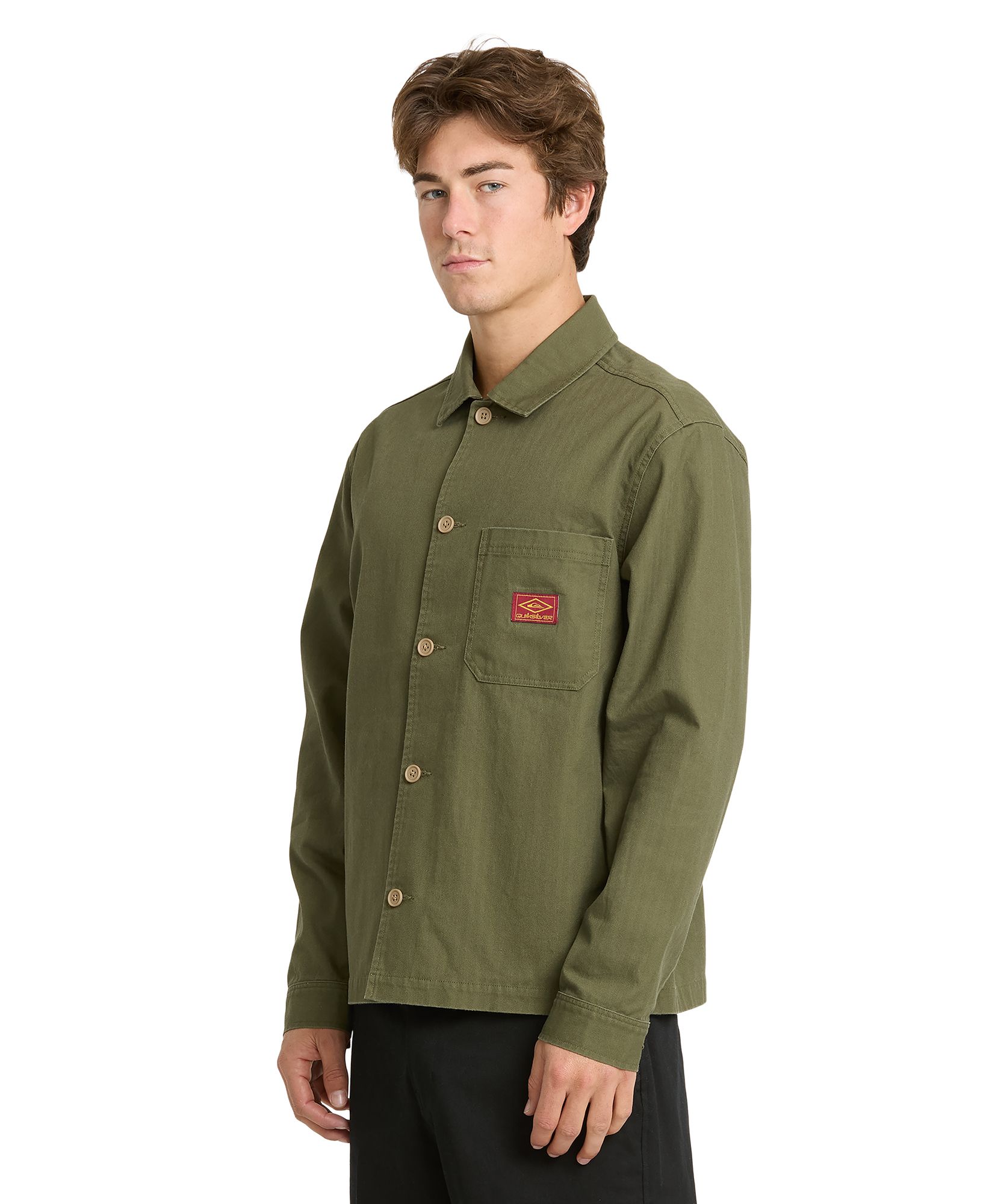 Quiksilver Men's Herringbone Long Sleeve Woven Overshirt product image