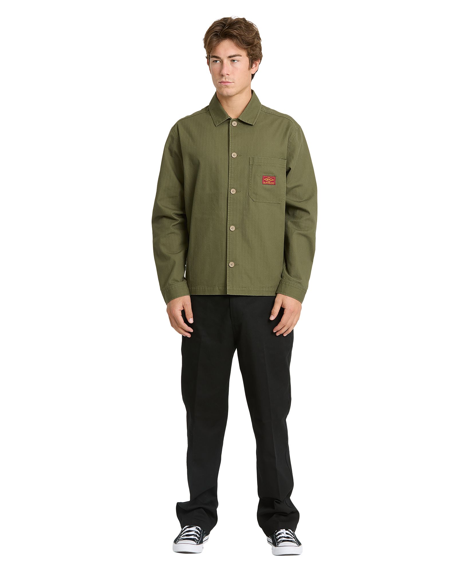 Quiksilver Men's Herringbone Long Sleeve Woven Overshirt product image
