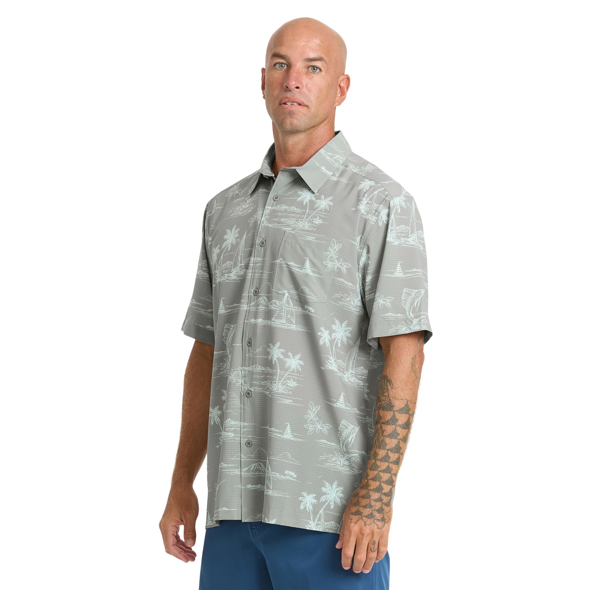Quiksilver Men's Waterman Performance Pack Woven Short Sleeve Shirt product image