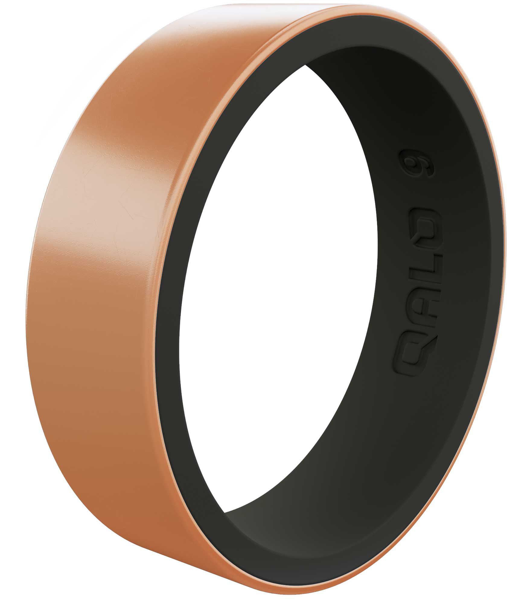 QALO Women's Strata Metallic Rose Gold Silicone Ring product image