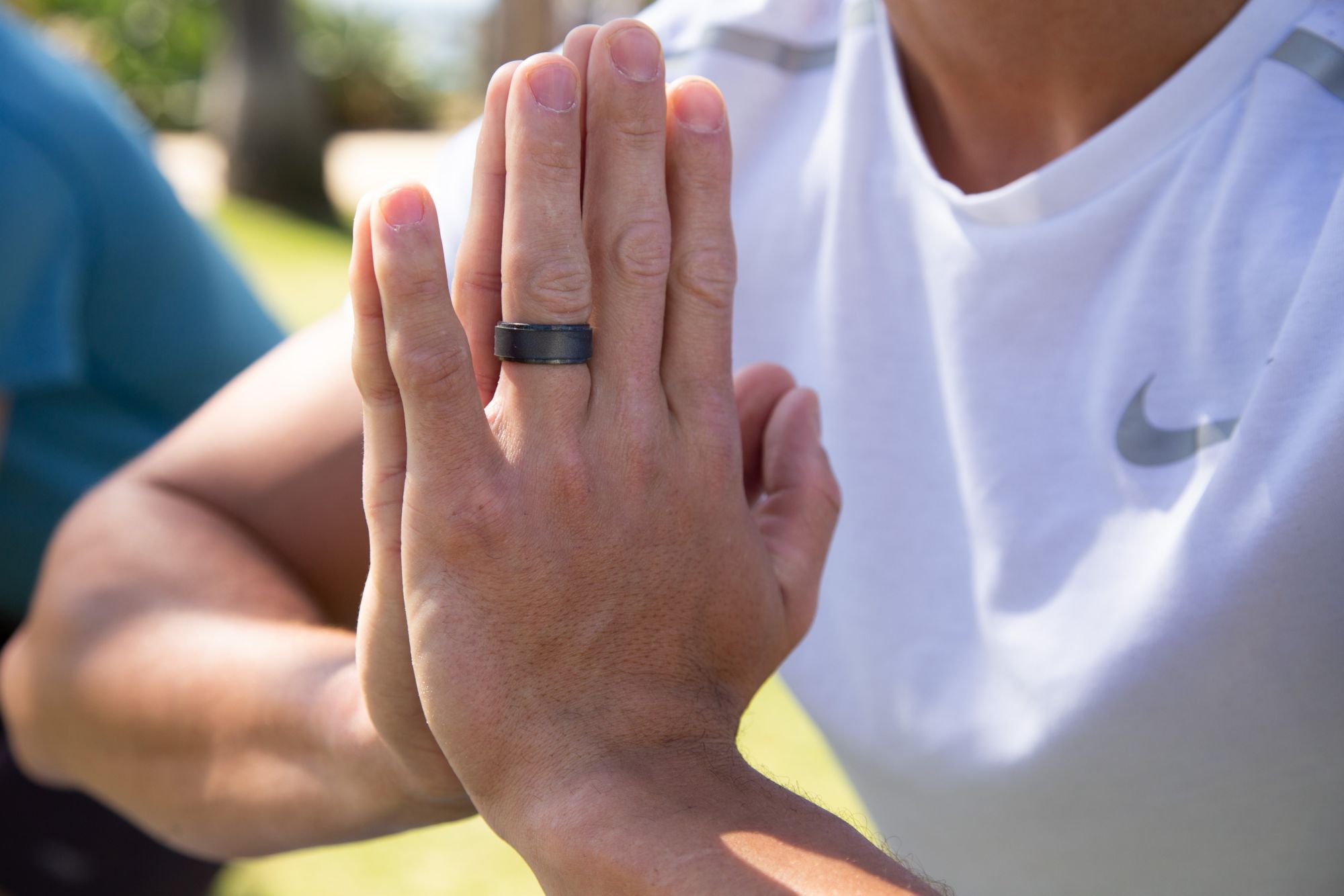 QALO Men's Step Edge Silicone Ring product image