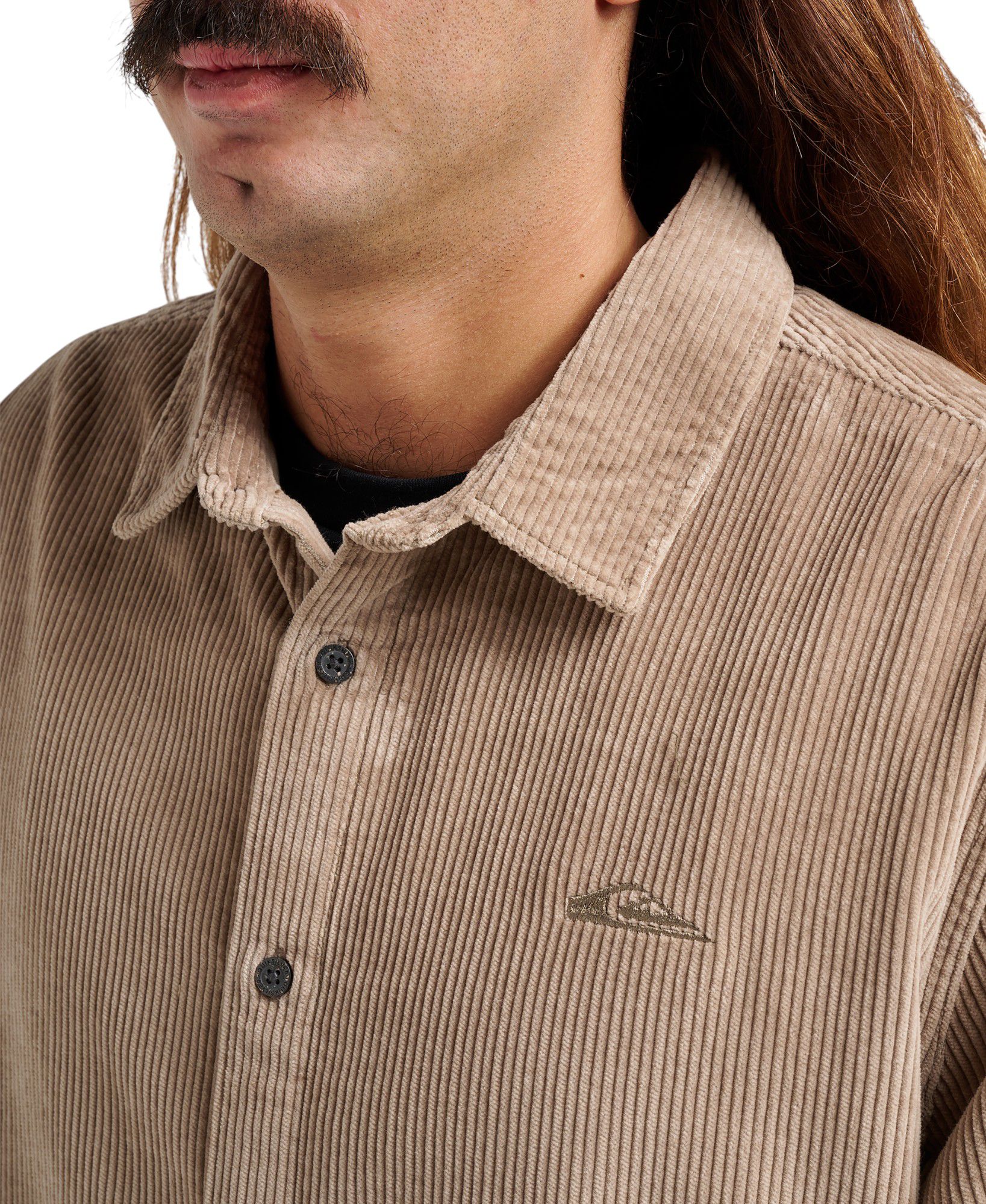 Quiksilver Men's Cord Long Sleeve Button Down Corduroy Shirt product image