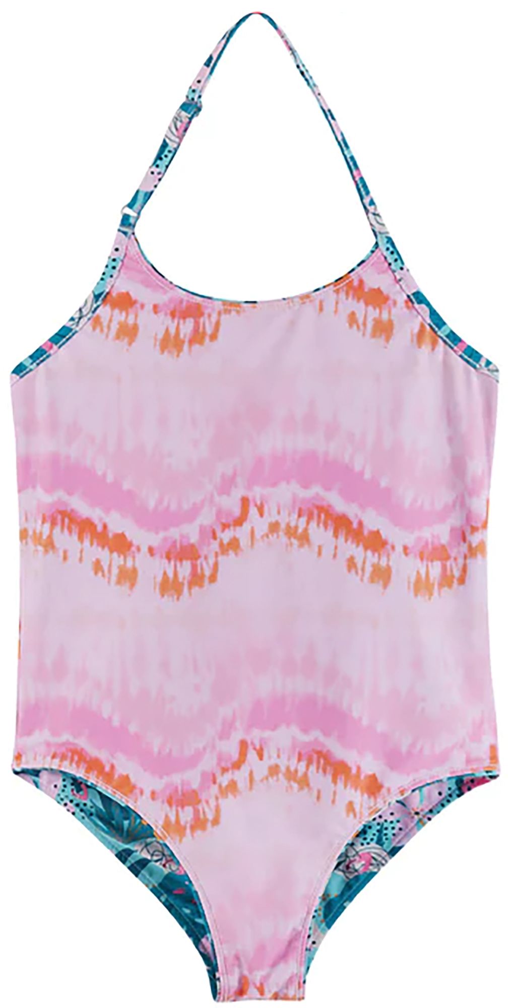 Andy & Evan Girls' Multicolor Reversible One-Piece Swimsuit product image