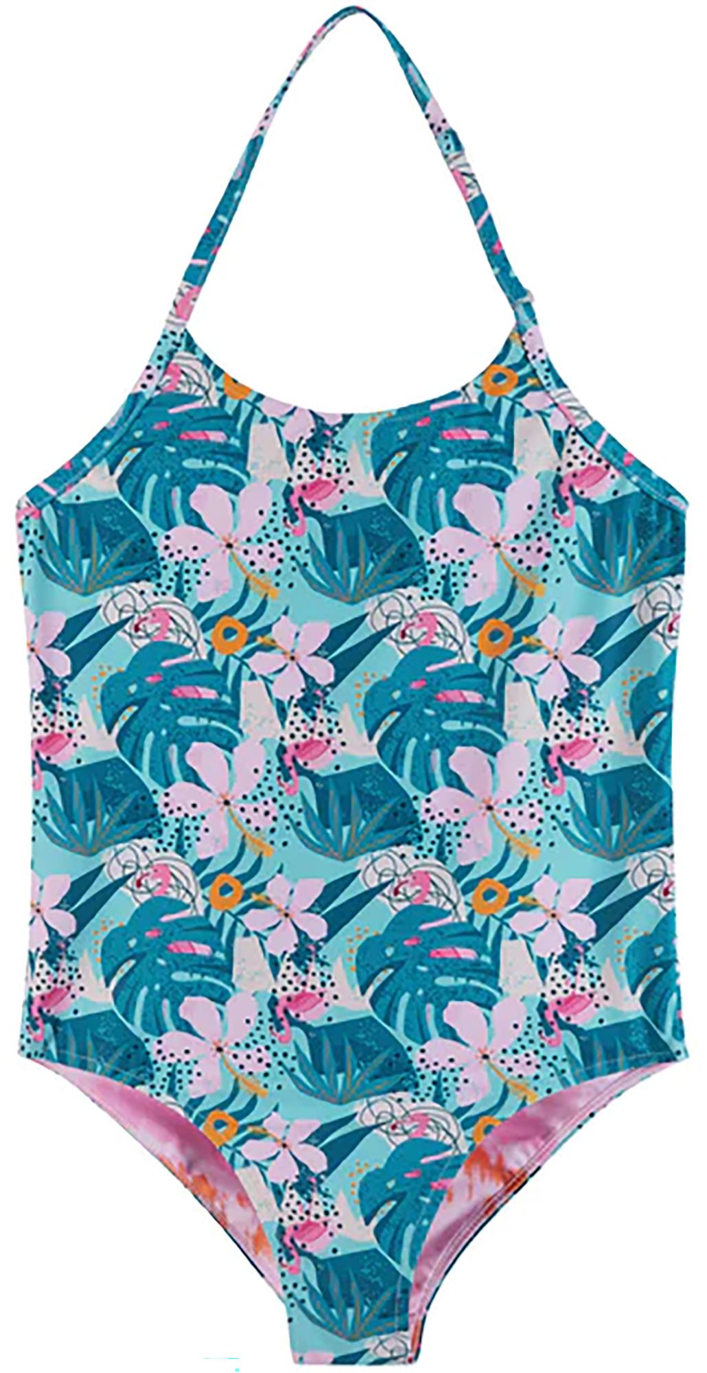 Andy & Evan Girls' Multicolor Reversible One-Piece Swimsuit product image