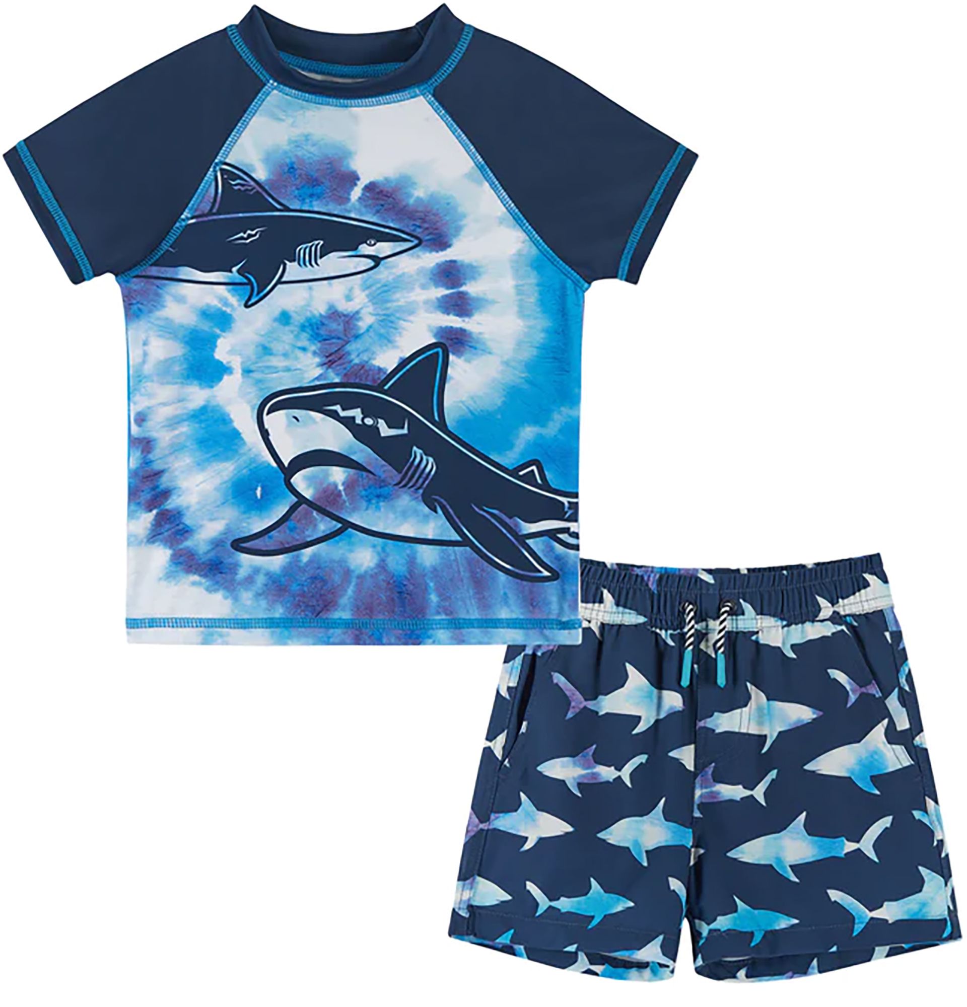 Andy & Evan Little Boys' Rash Guard and Swim Trunk Set product image