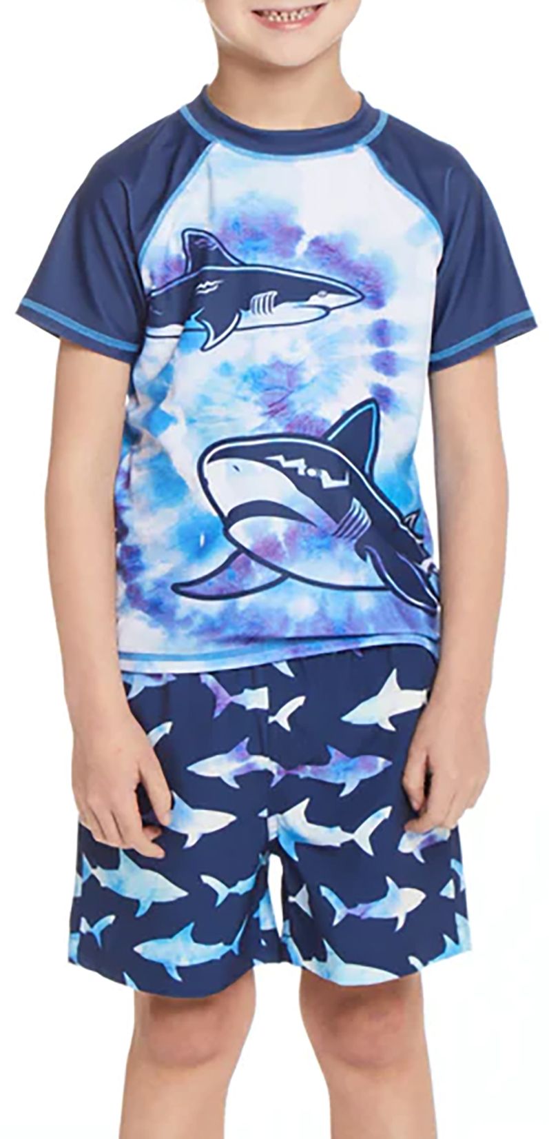 Andy & Evan Little Boys' Rash Guard and Swim Trunk Set product image