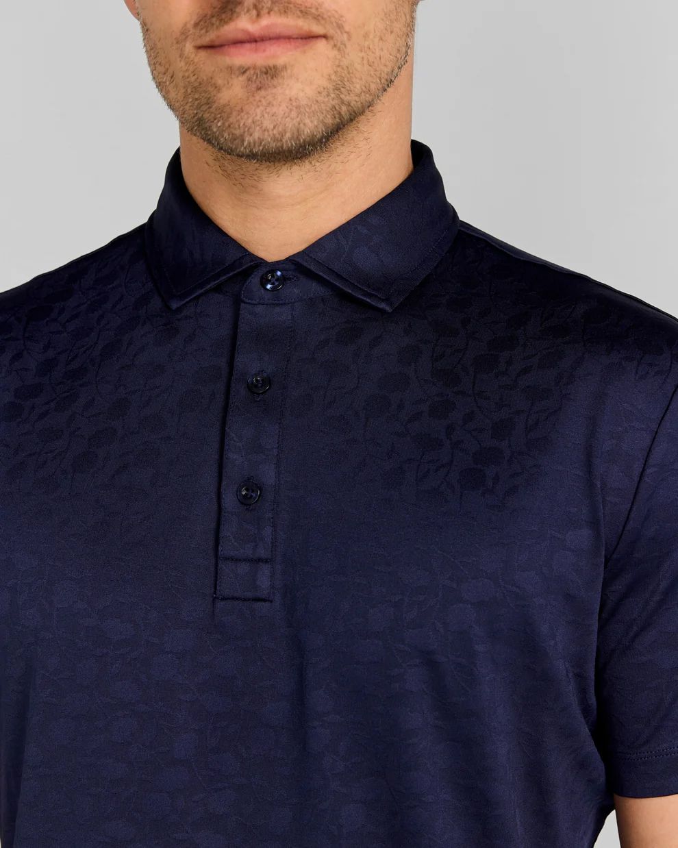 REDVANLY Men's Rodin Jacquard Golf Polo product image