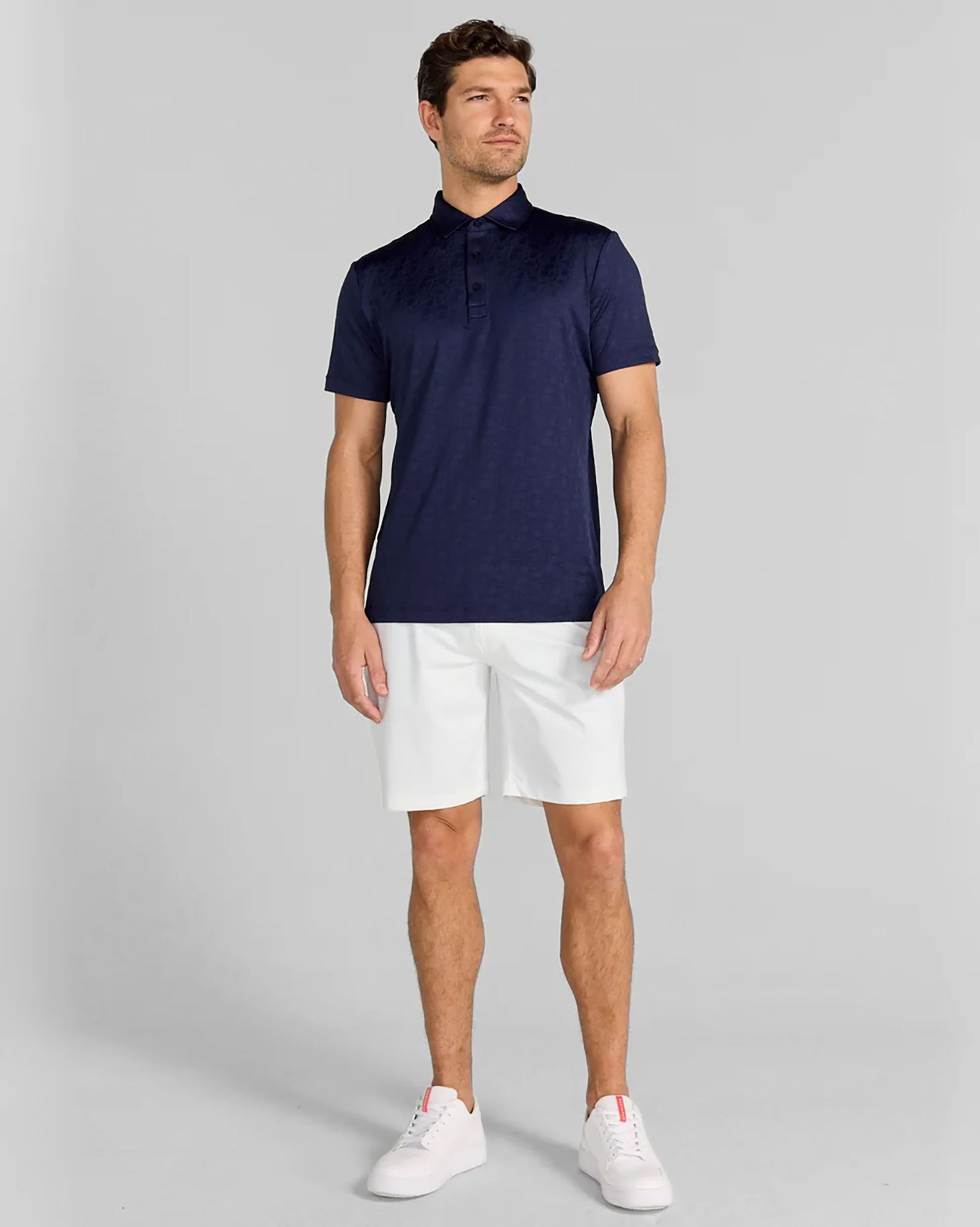REDVANLY Men's Rodin Jacquard Golf Polo product image