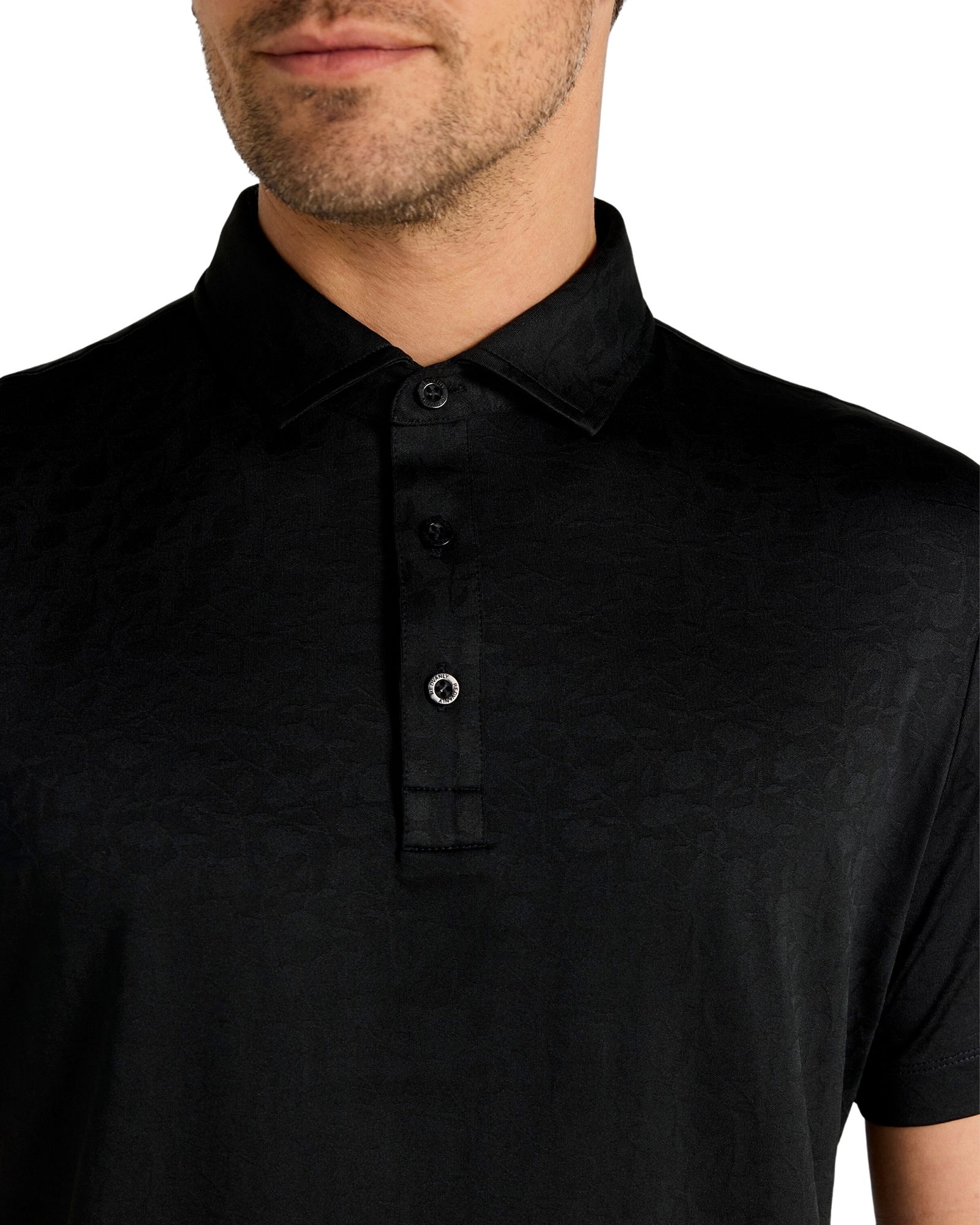 REDVANLY Men's Rodin Jacquard Golf Polo product image