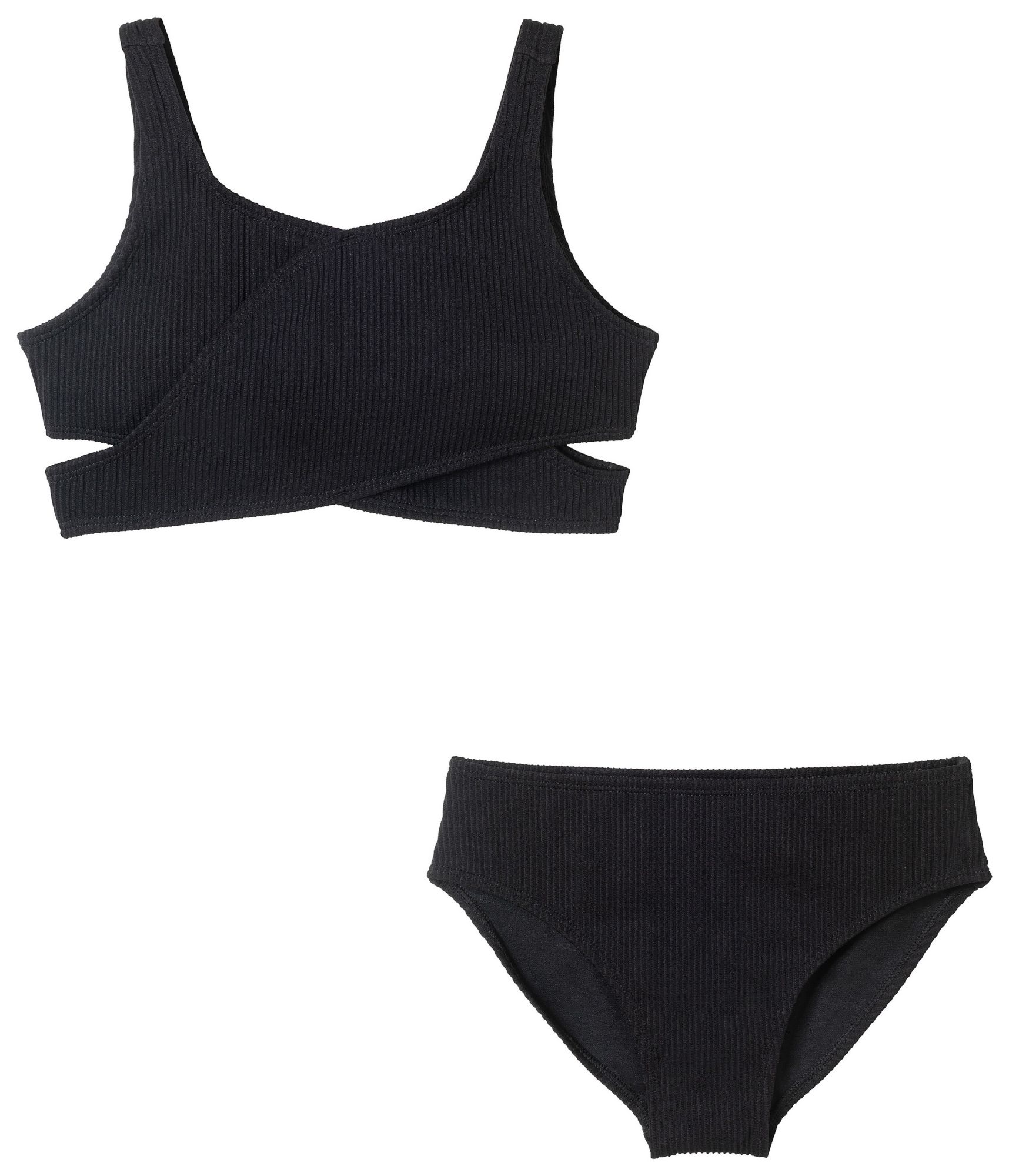 Andy & Evan Girls' Textured Crisscross Bikini Set product image