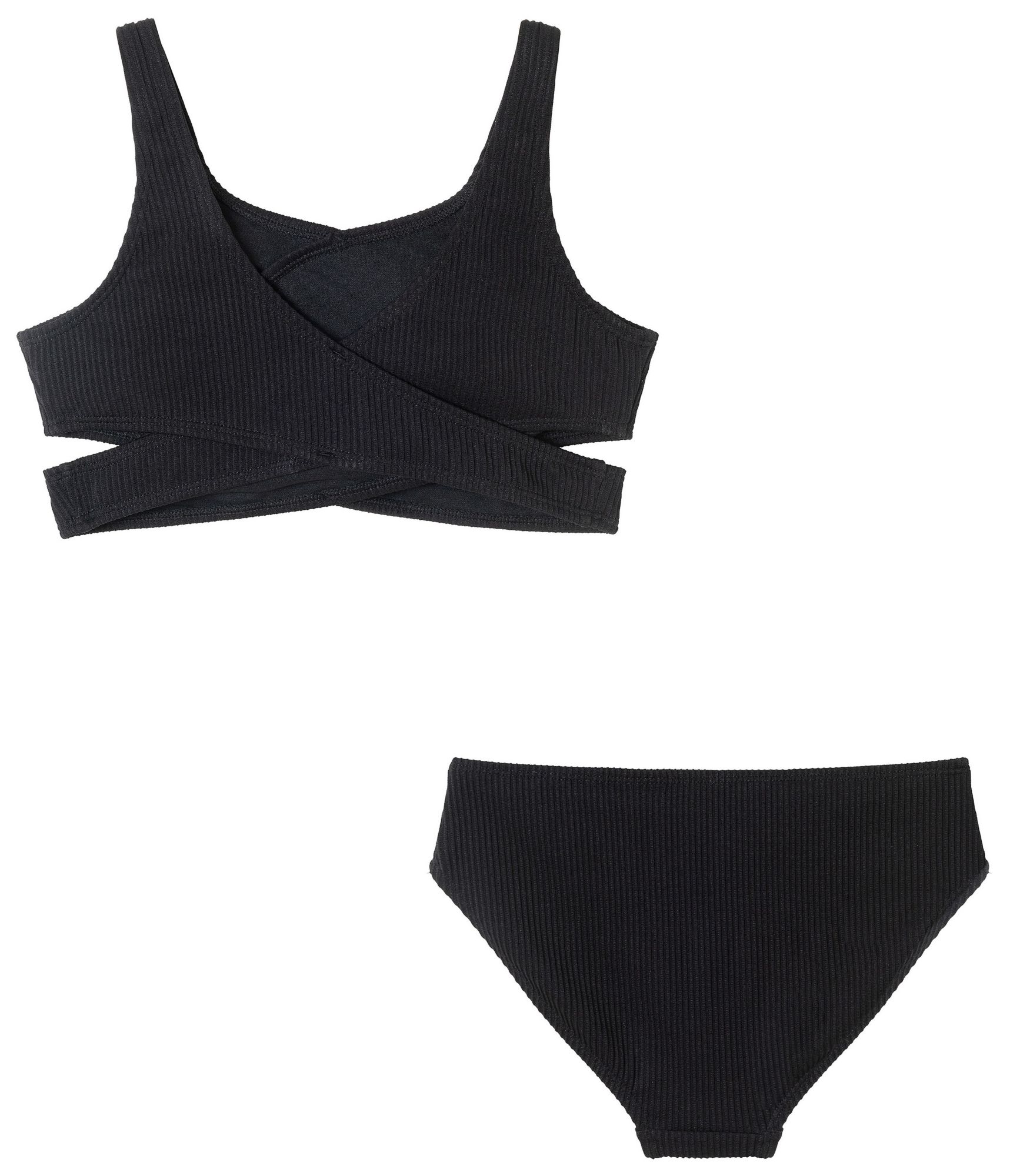 Andy & Evan Girls' Textured Crisscross Bikini Set product image